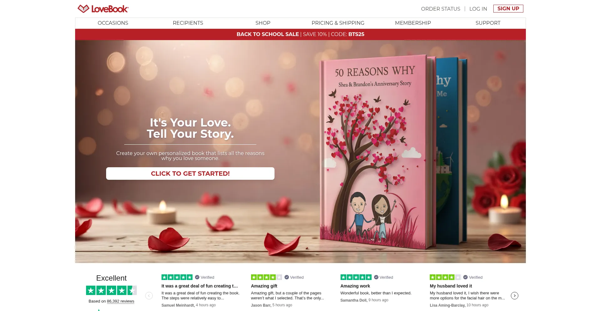 Lovebookonline.com Screenshot