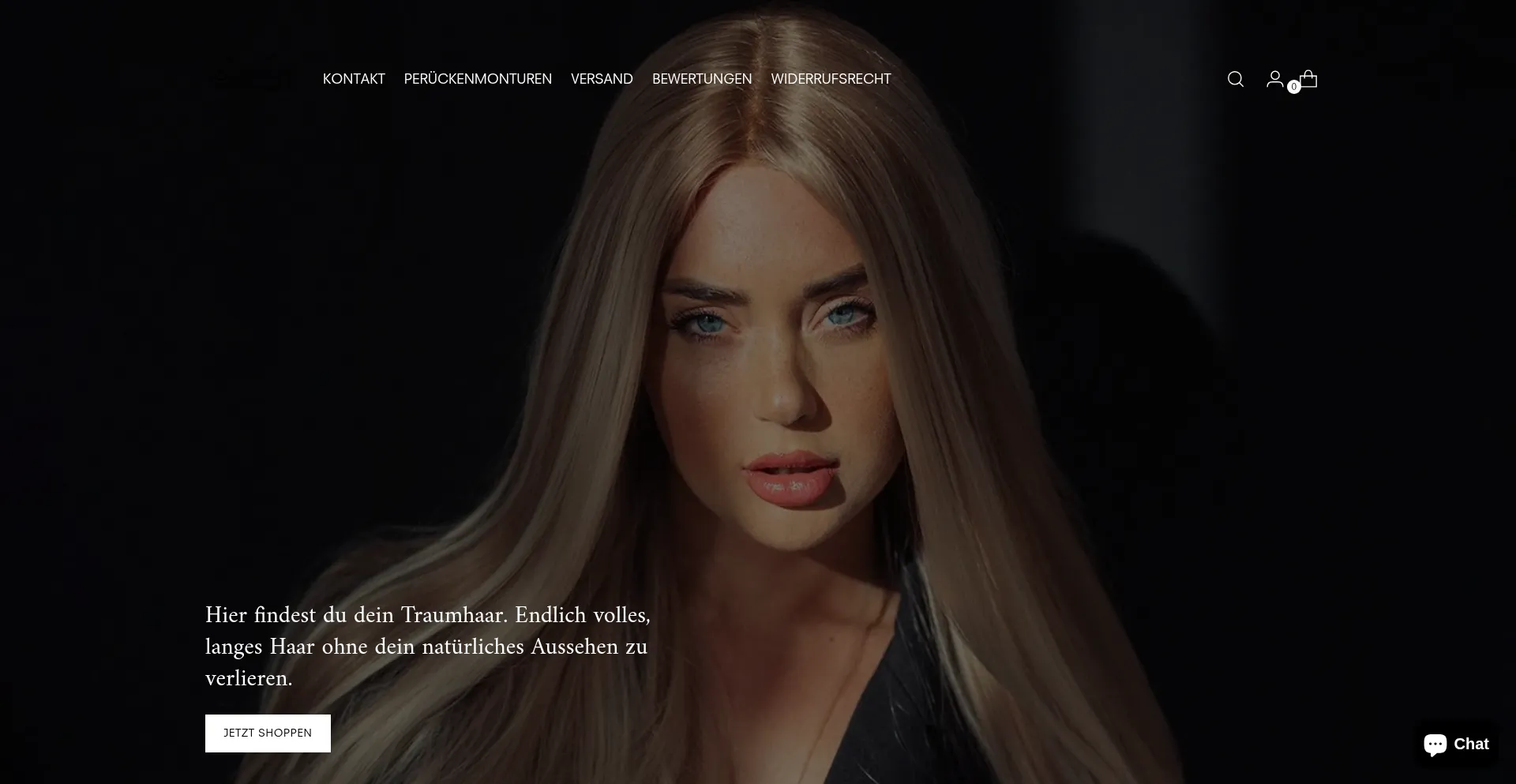Website screenshot of Lovedwigs.de