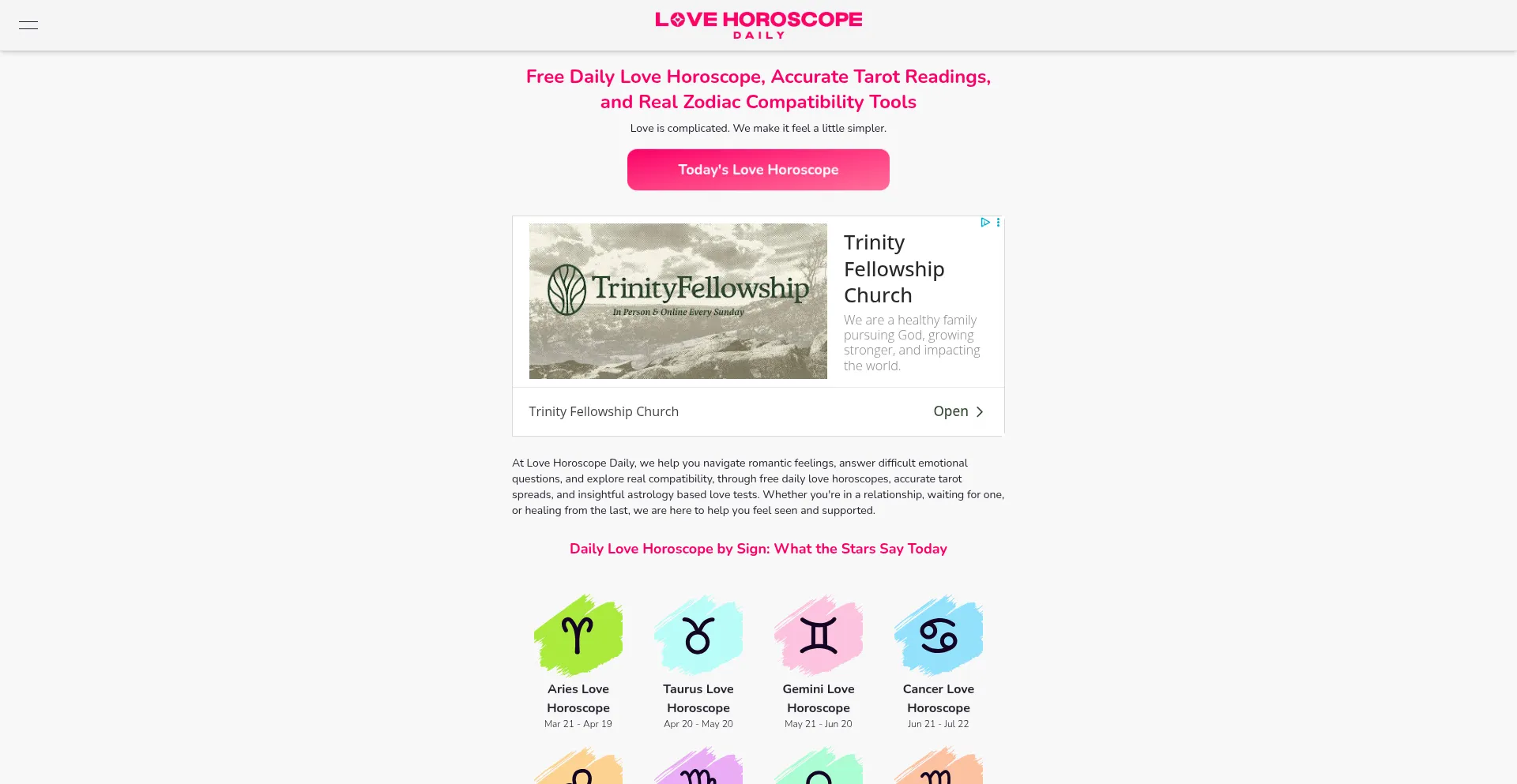 Lovehoroscopedaily.com 安全可靠吗？