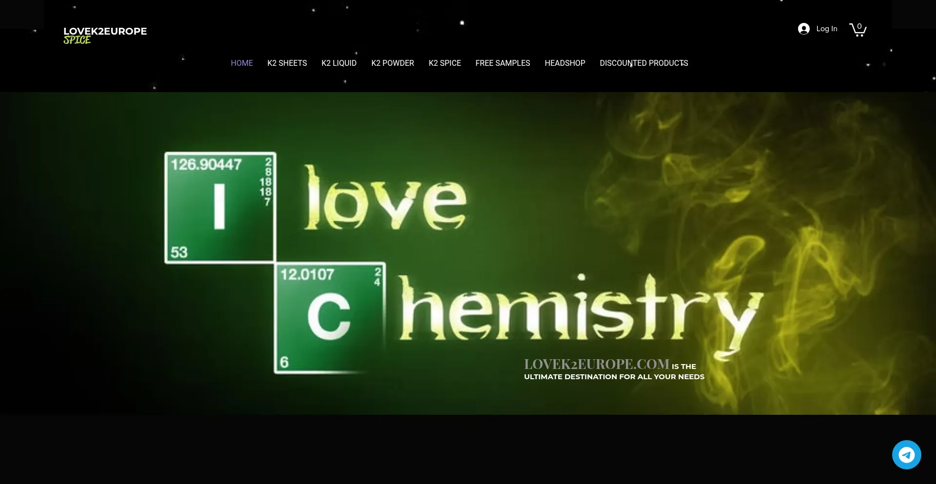 Website screenshot of Lovek2europe.com