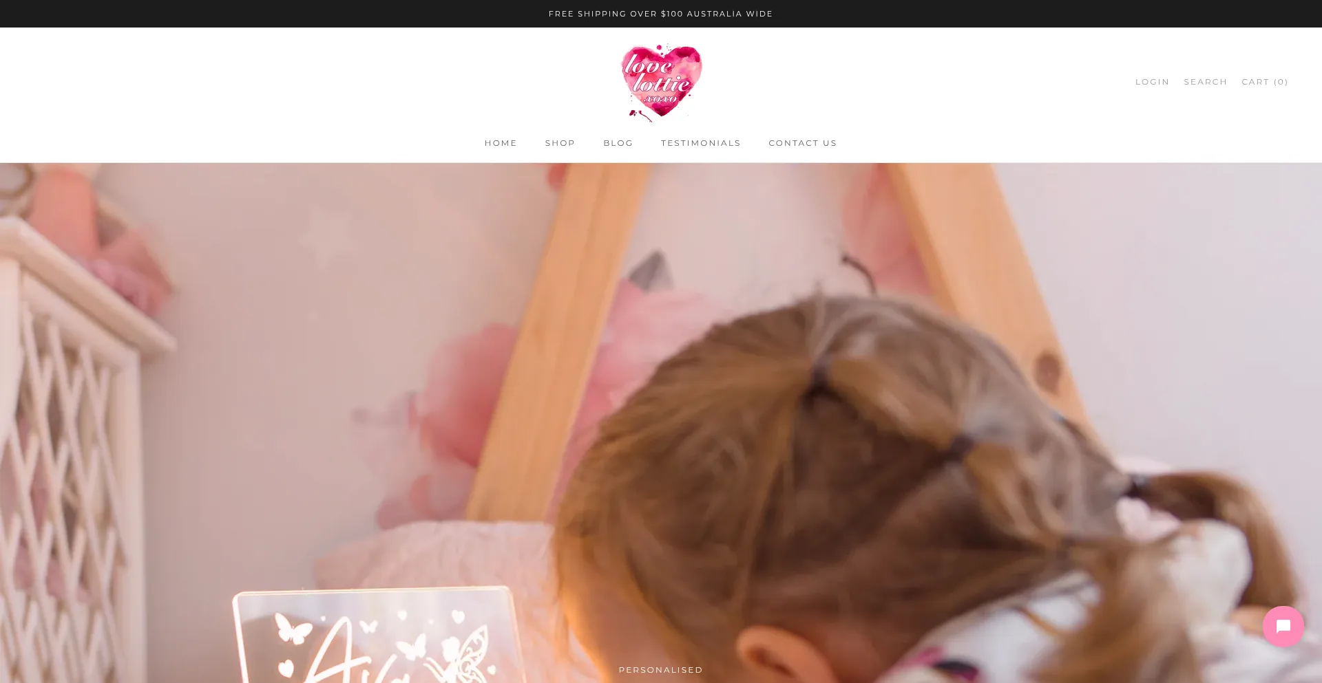 Lovelottie.com.au Screenshot