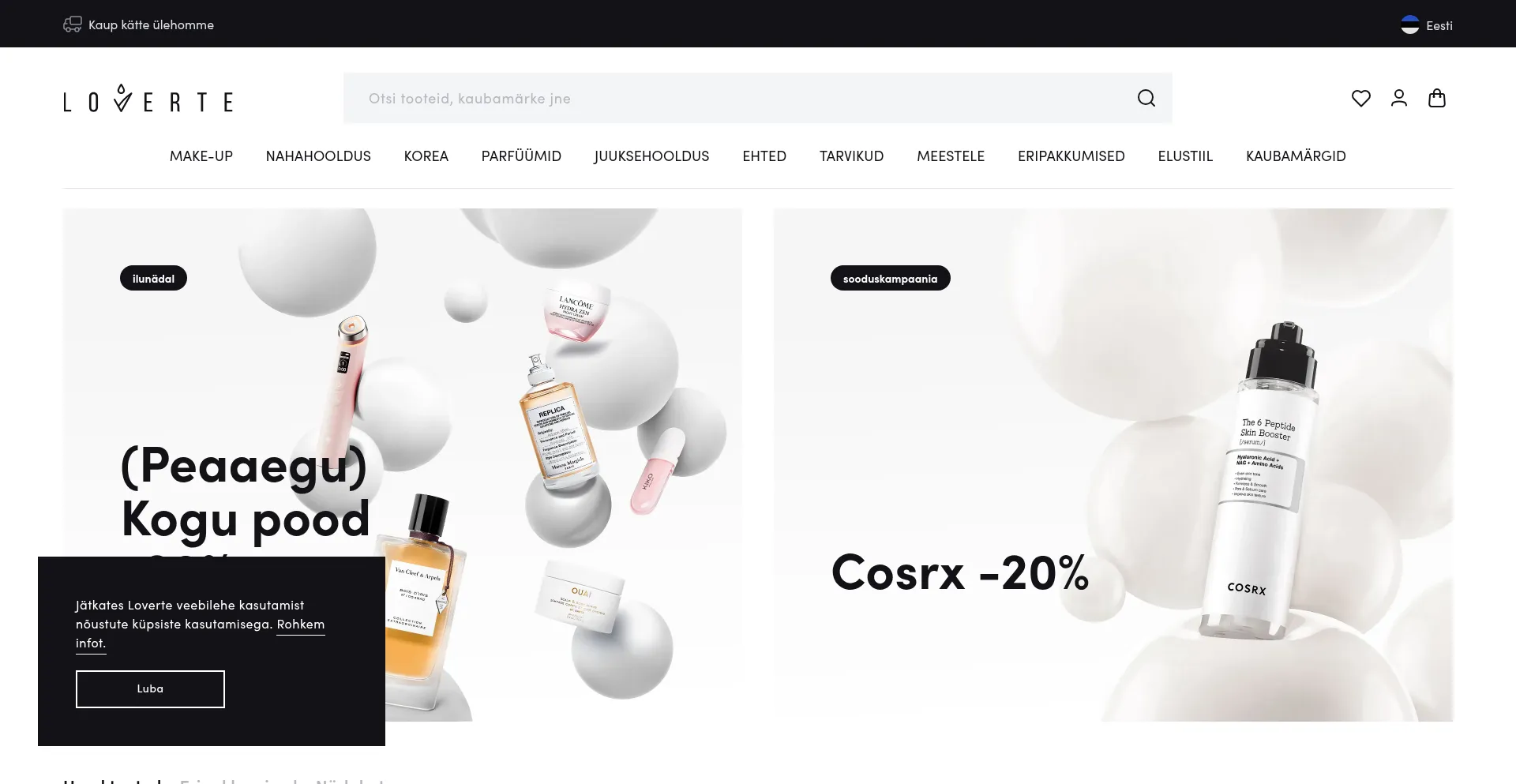 Website screenshot of Loverte.com