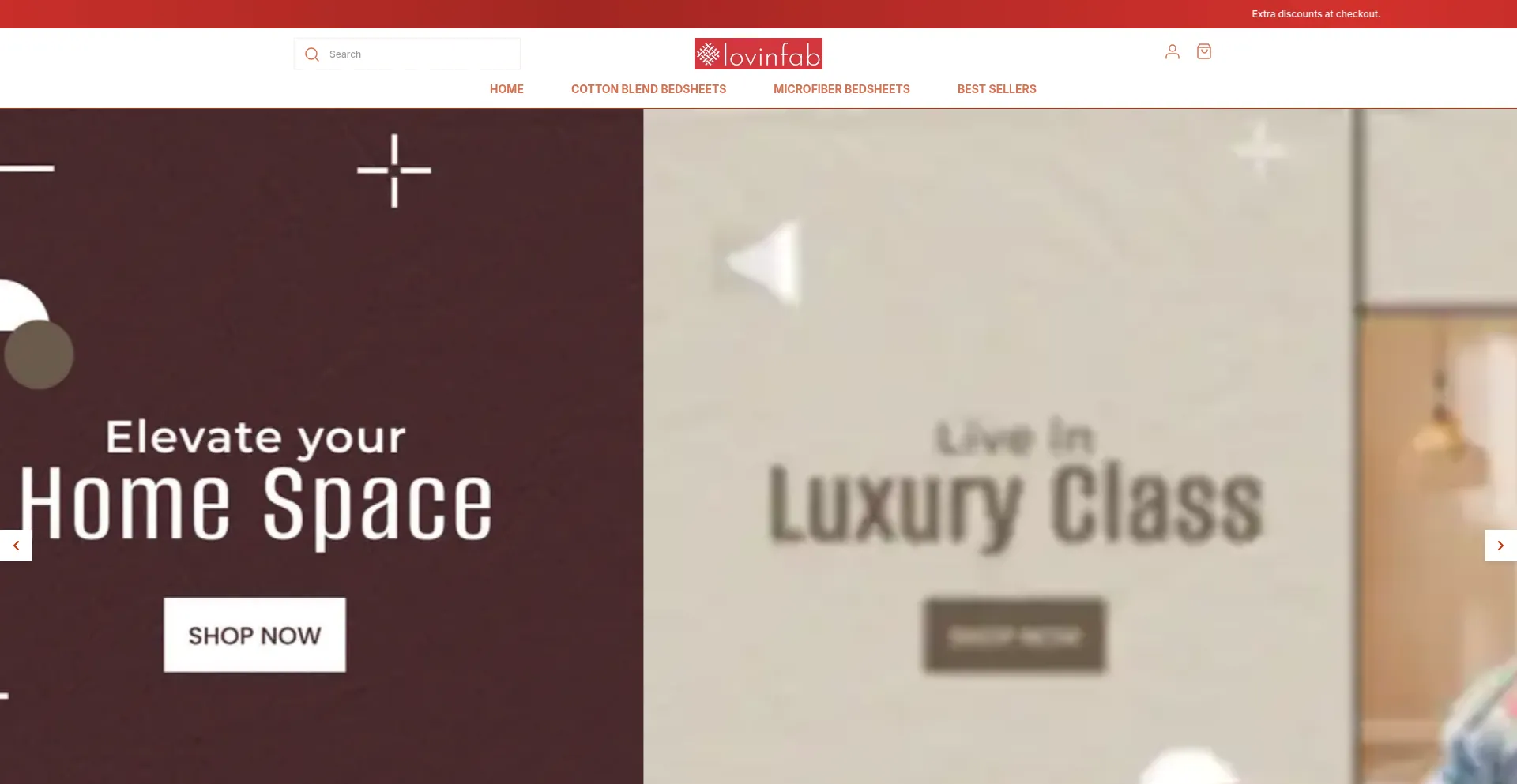 Website screenshot of Lovinfab.com