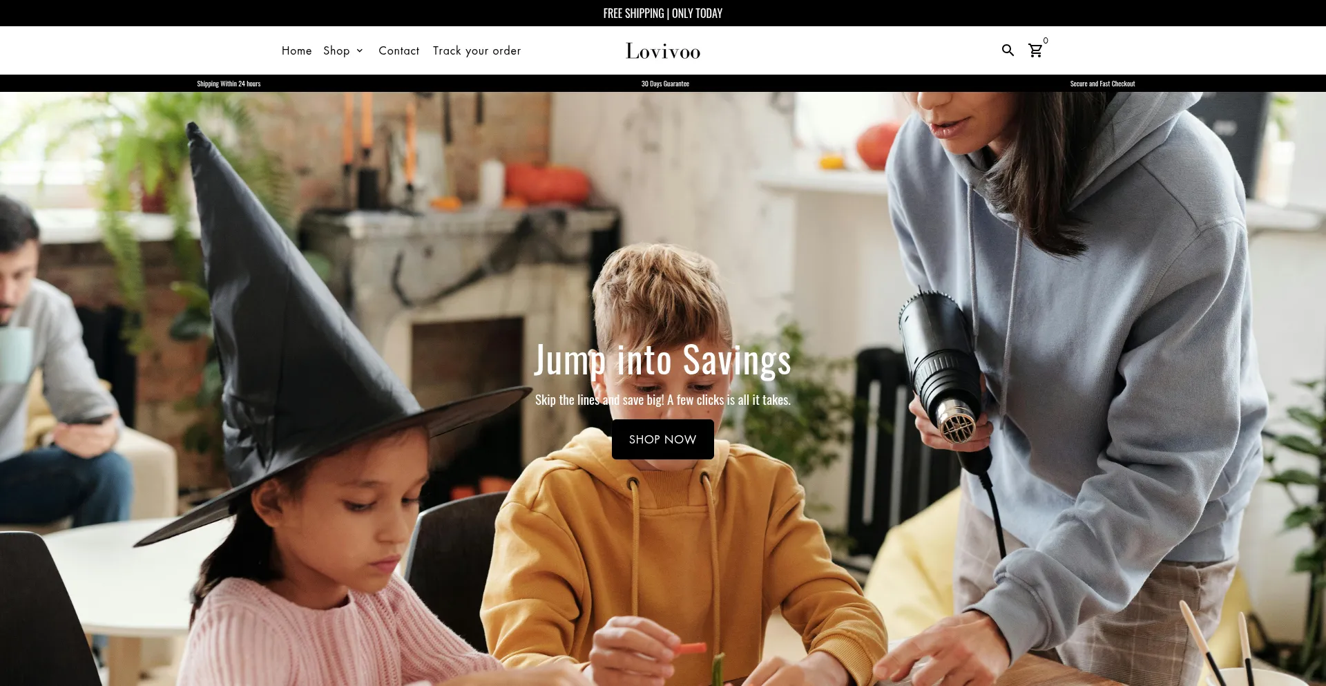 Website screenshot of Lovivoo.com