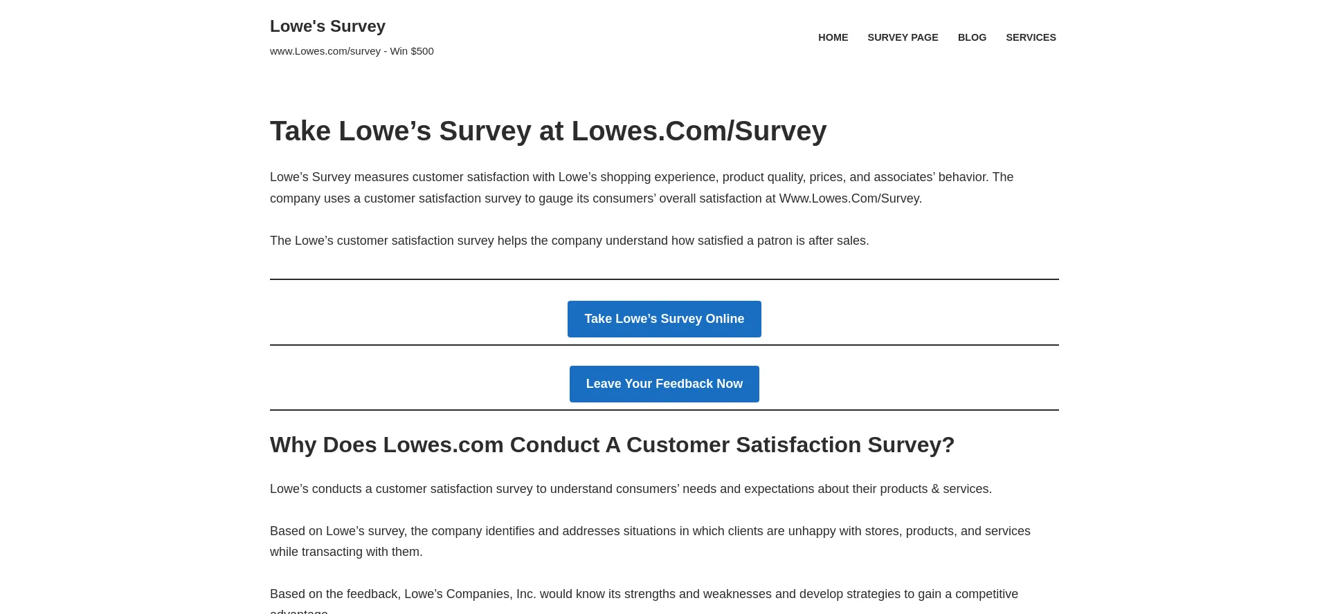 Lowescomsurvey.page