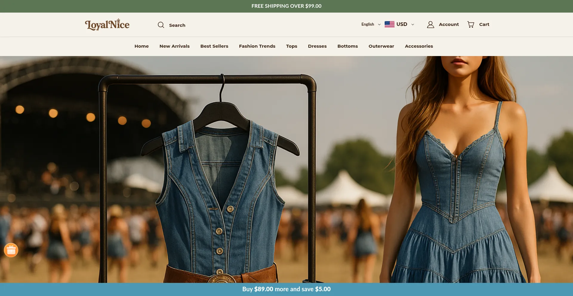 Website screenshot of Loyalniceshop.com