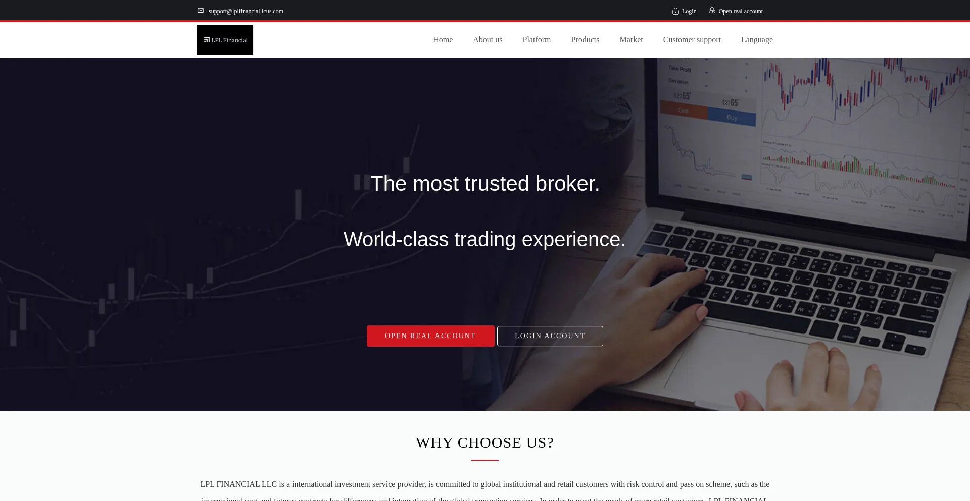 Website screenshot of Lplfinanciallcua.cc