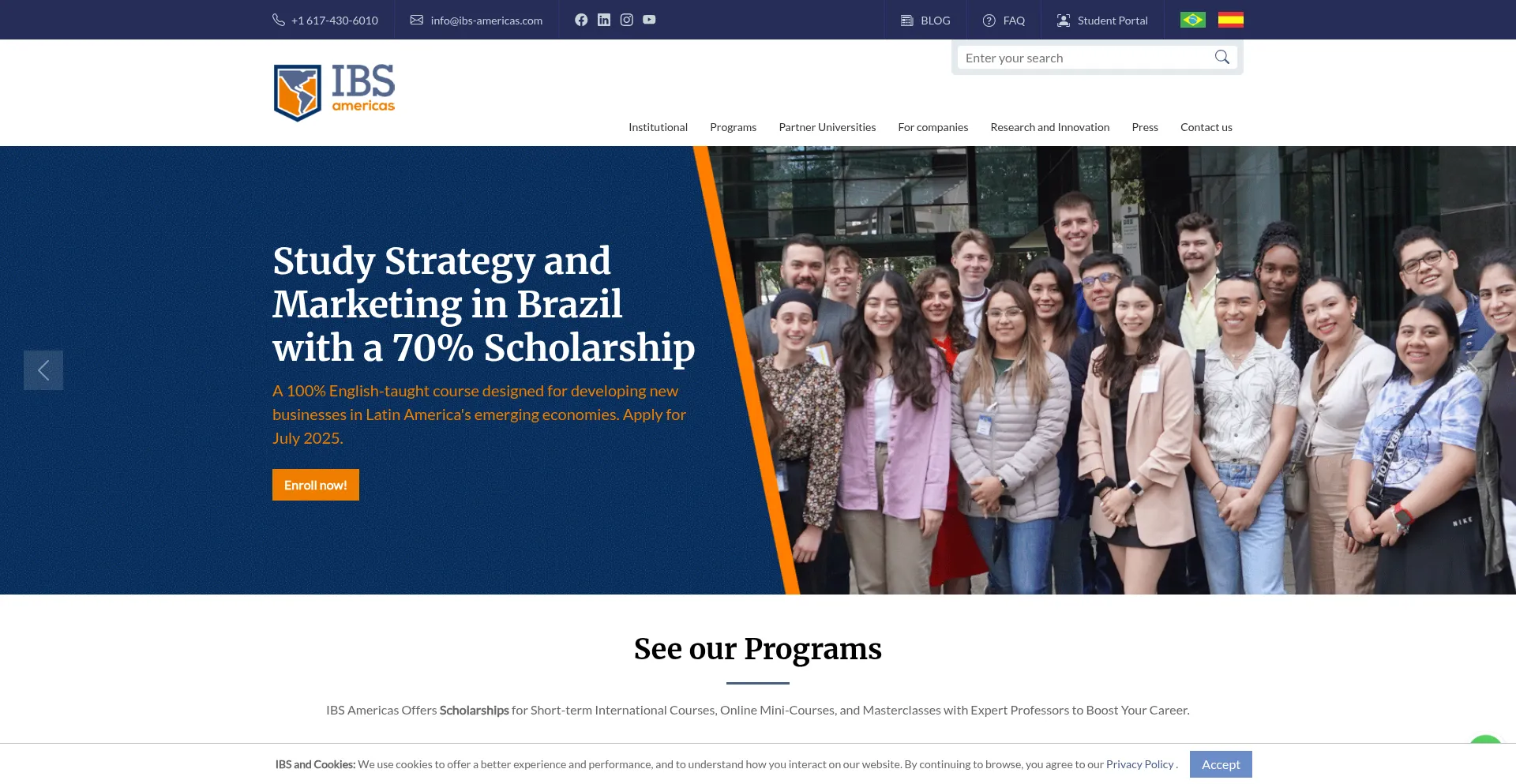 Website screenshot of Lps.ibs-americas.com