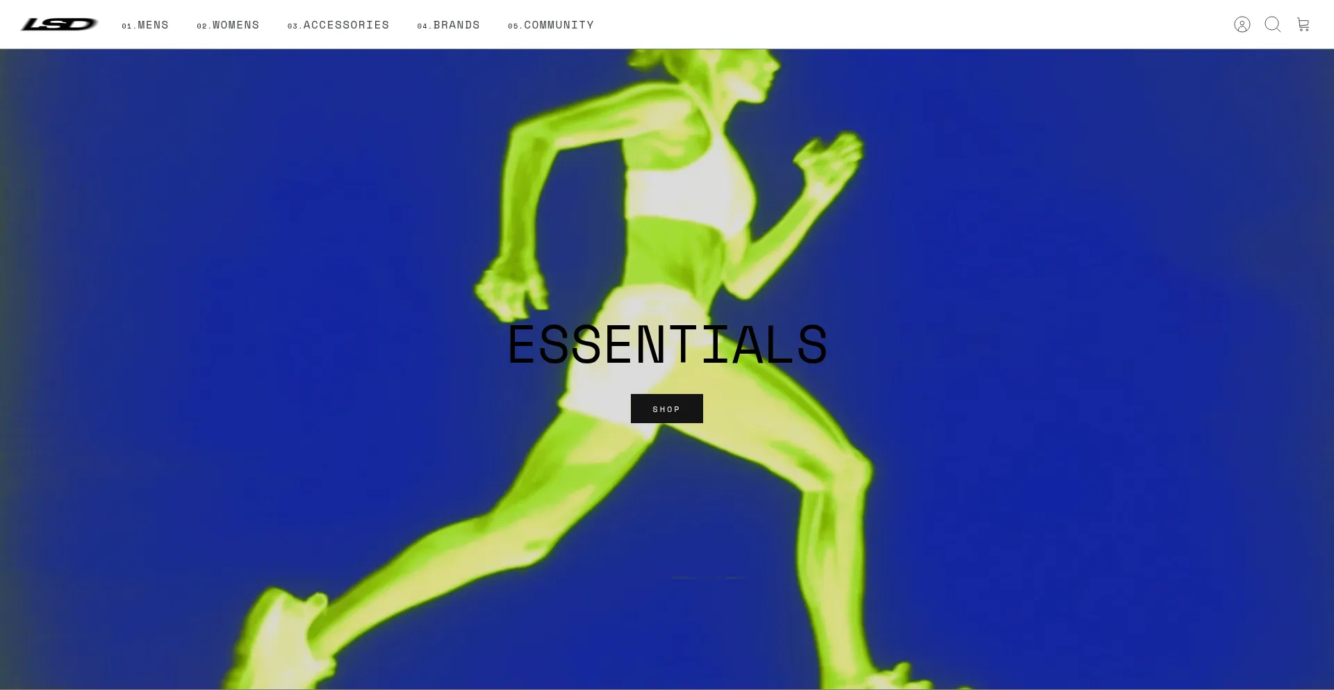 Website screenshot of Lsd-running.com