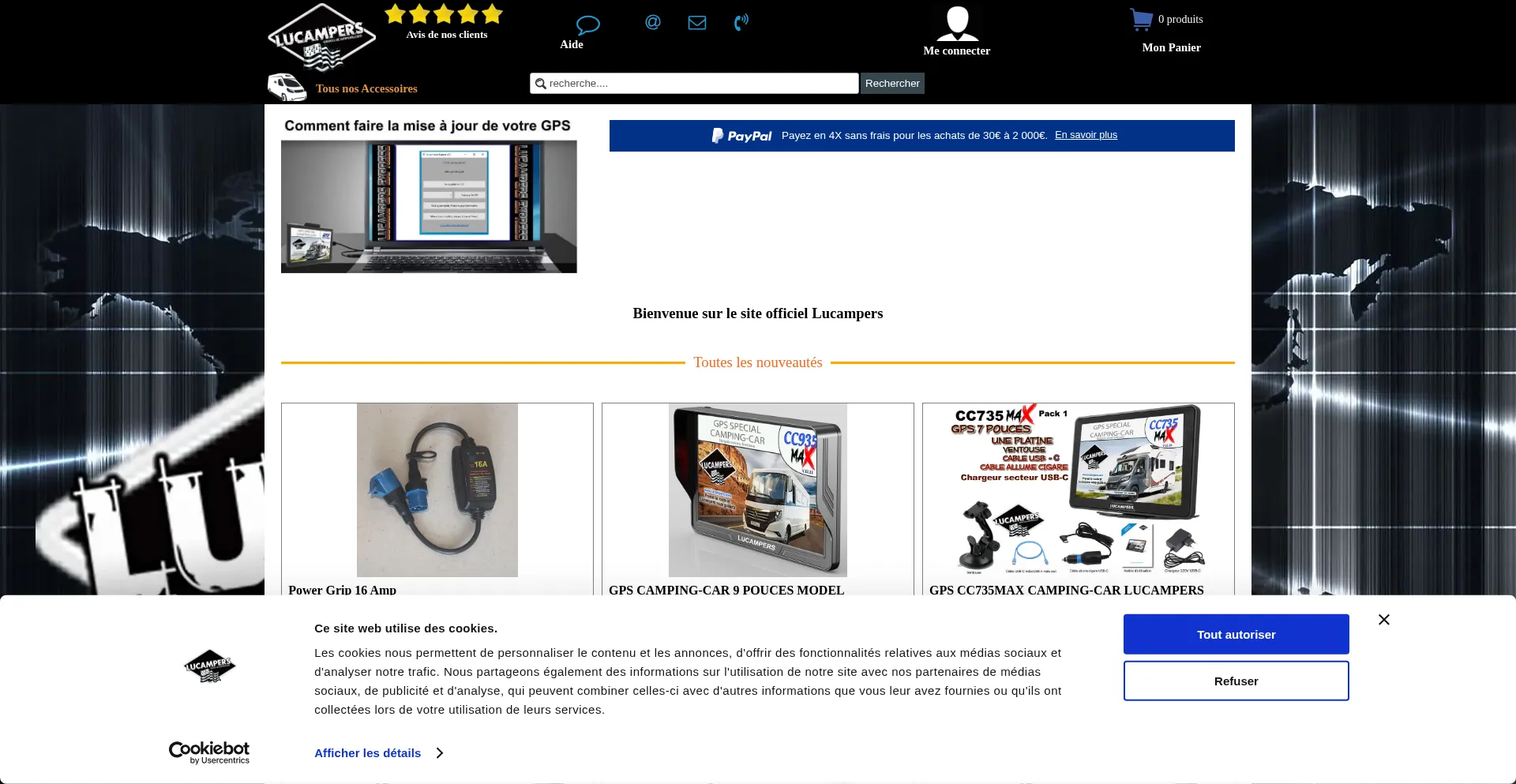 Lucampers.com Screenshot