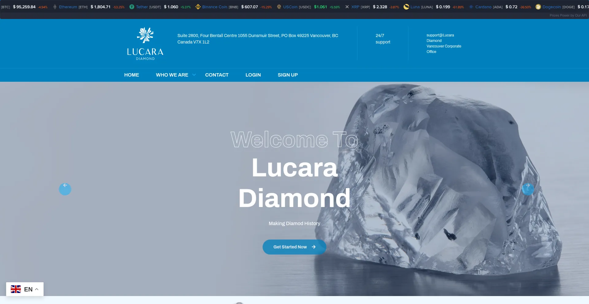 Lucaradiamondholdings.com