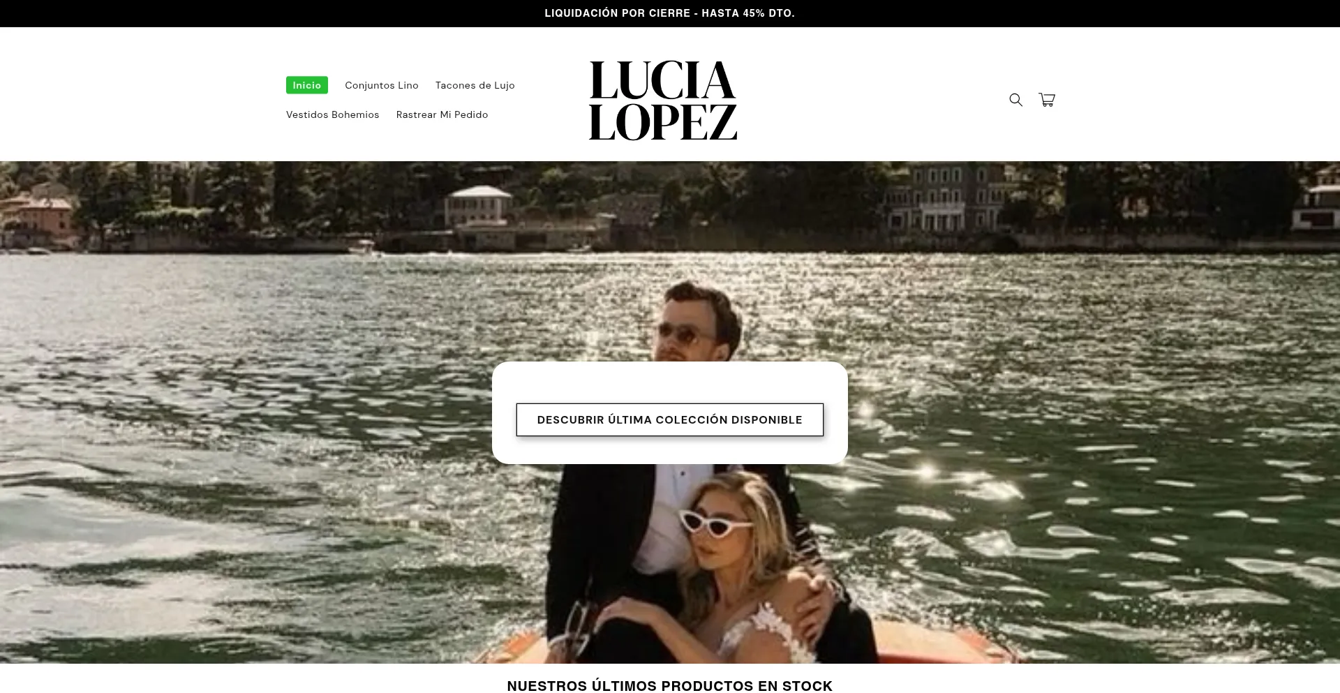 Website screenshot of Lucialopezarg.com