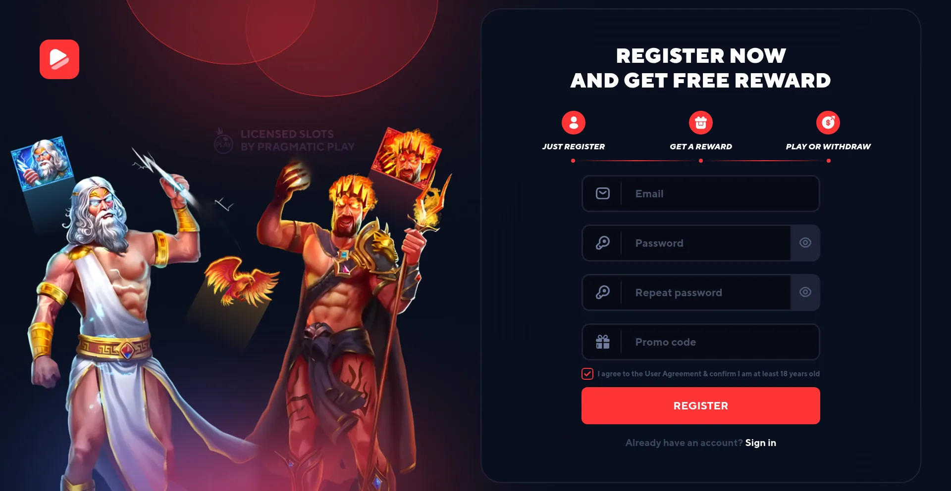 Website screenshot of Luckaro.com