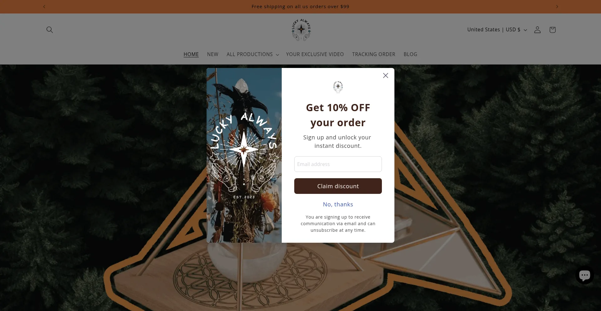 Luckyalways.com Screenshot