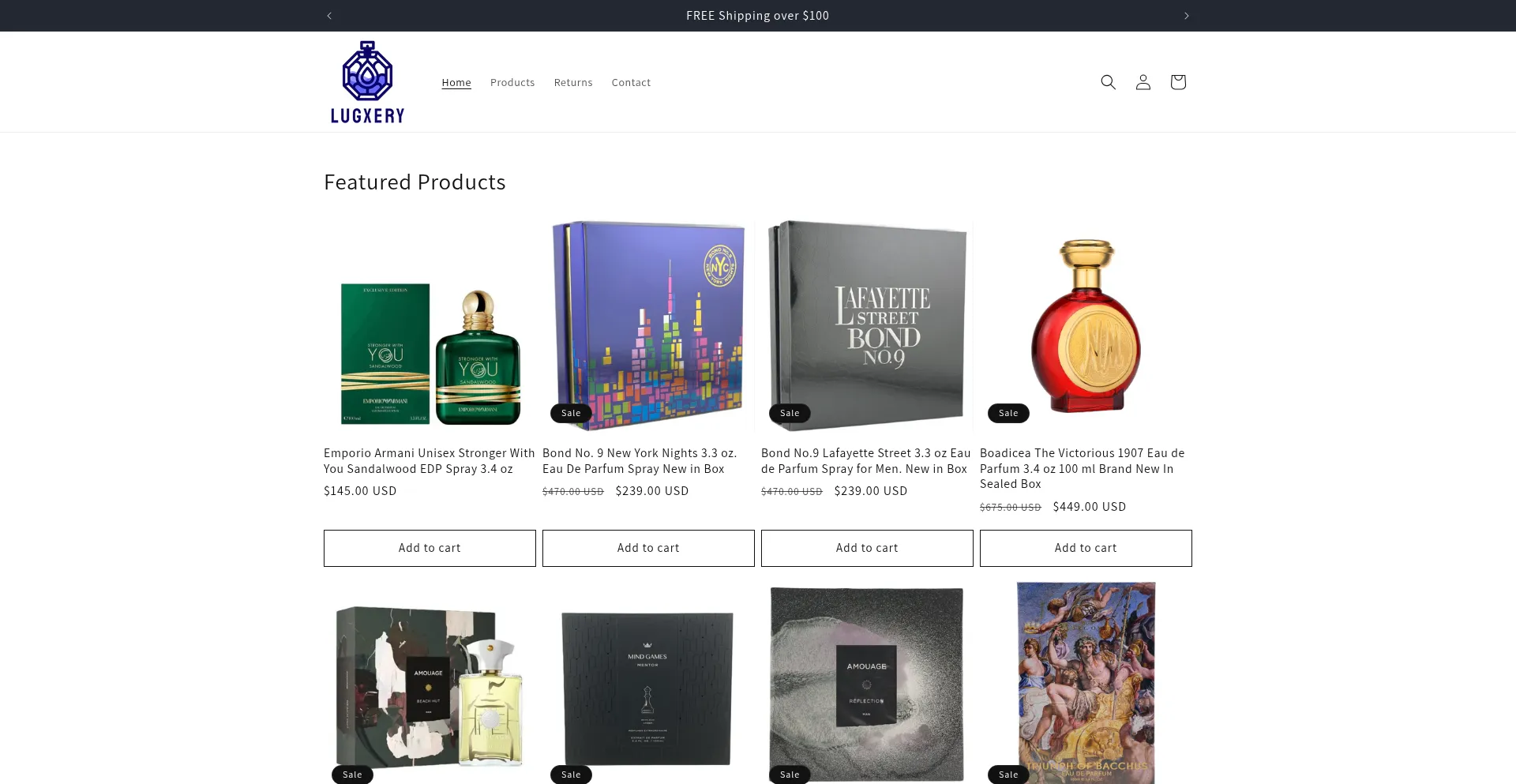 Lugxery.com Screenshot