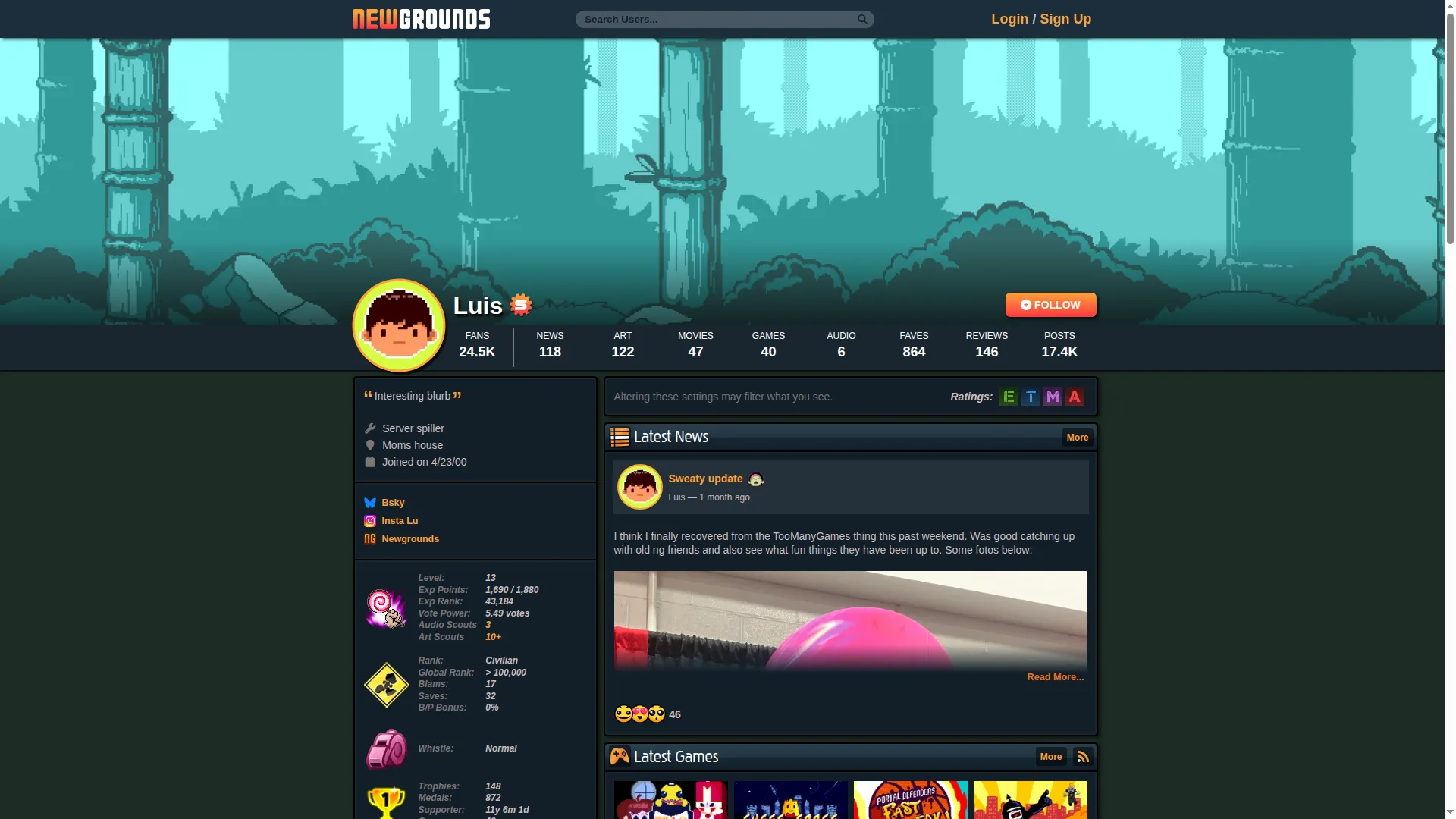 Luis.newgrounds.com