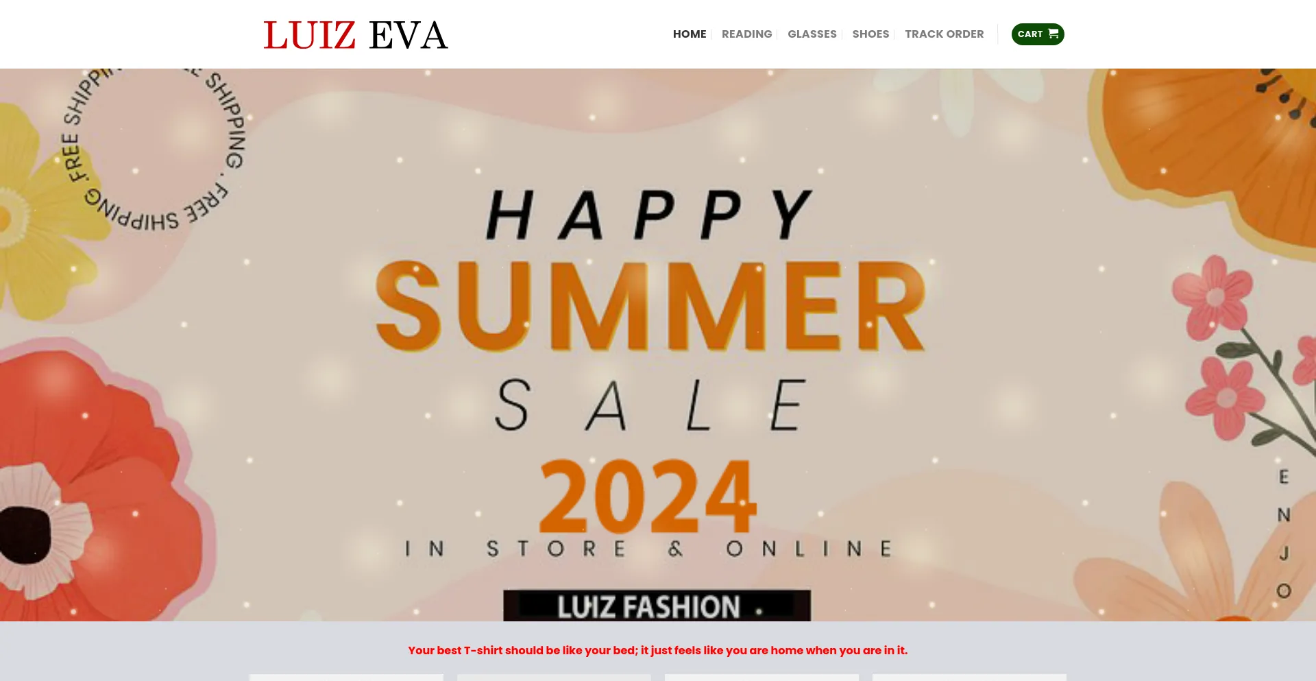 Website screenshot of Luizeva.com
