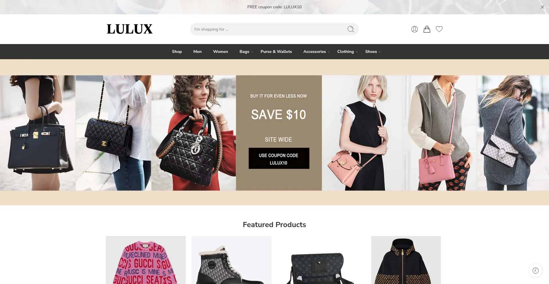 Website screenshot of Lulux.ru