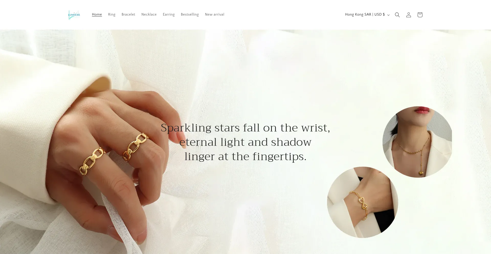Website screenshot of Lumiere9.com