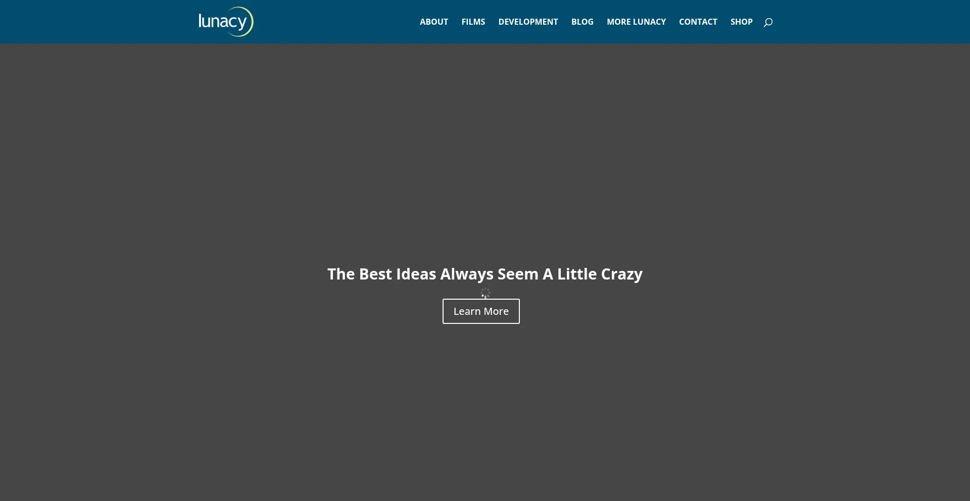 Website screenshot of Lunacyproductions.com