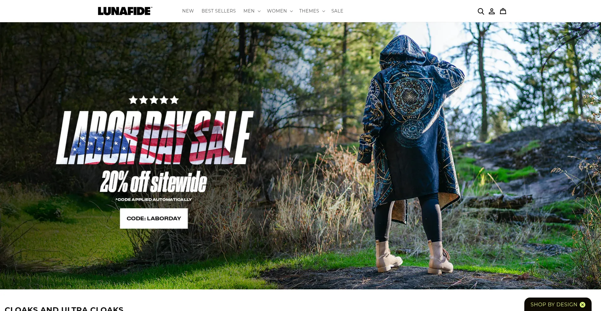 Website screenshot of Lunafide.com
