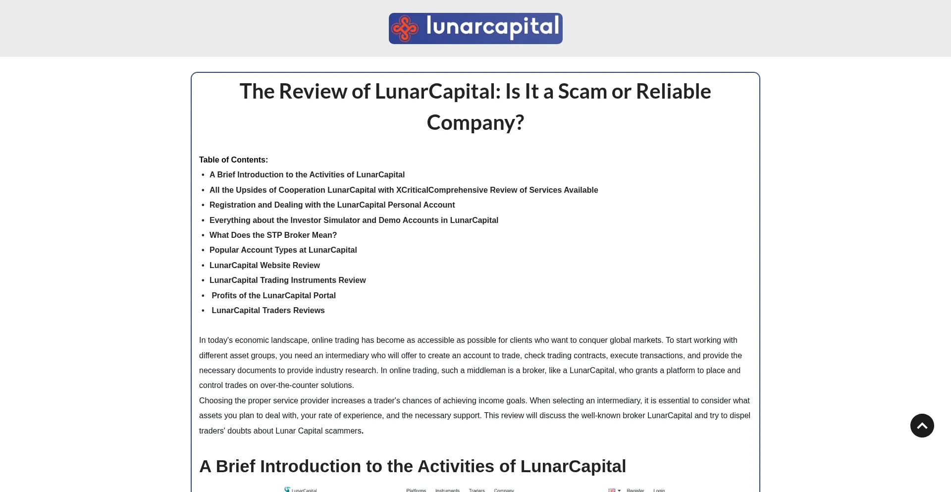 Lunarcapital.net 安全可靠吗？