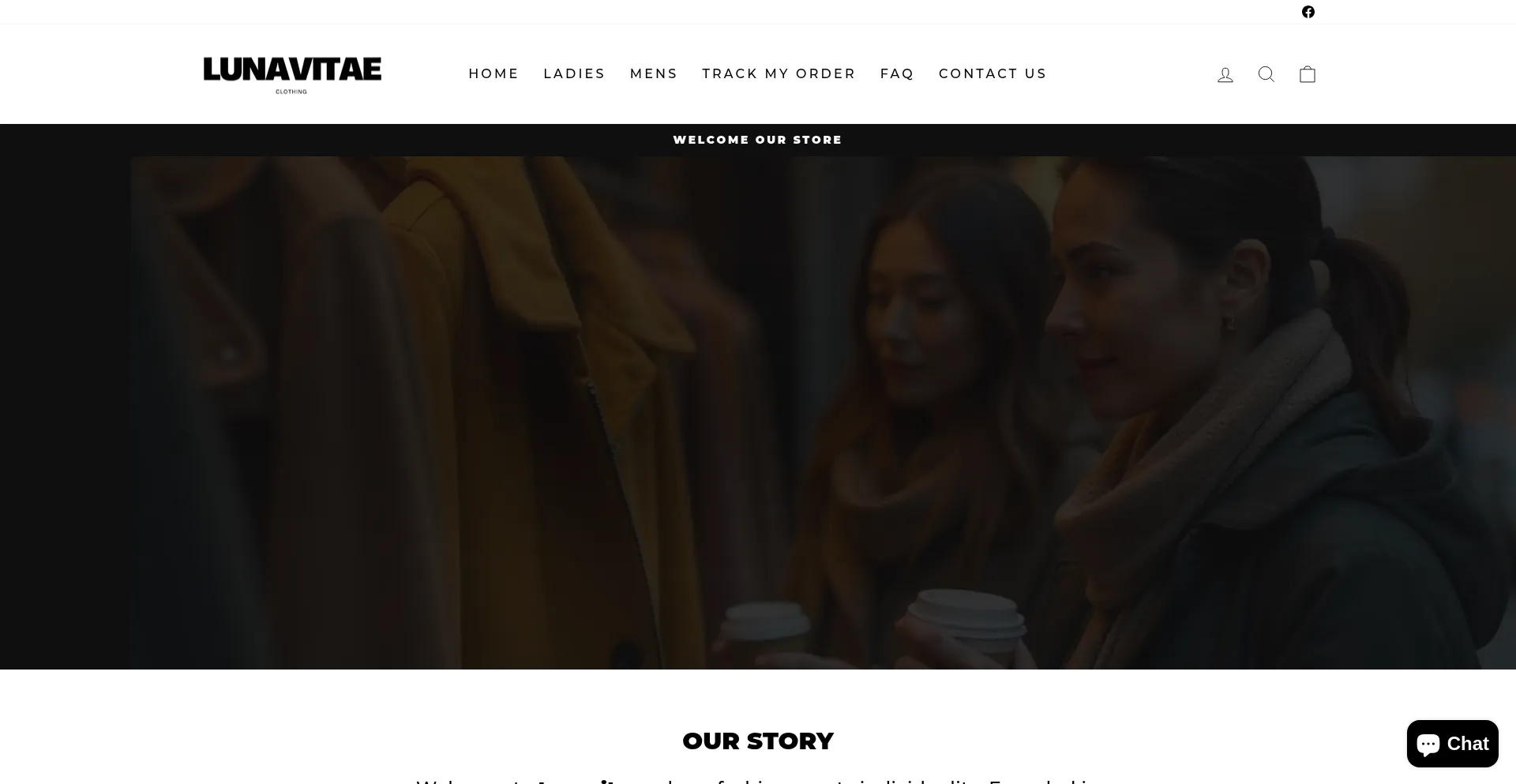 Website screenshot of Lunavitae.com