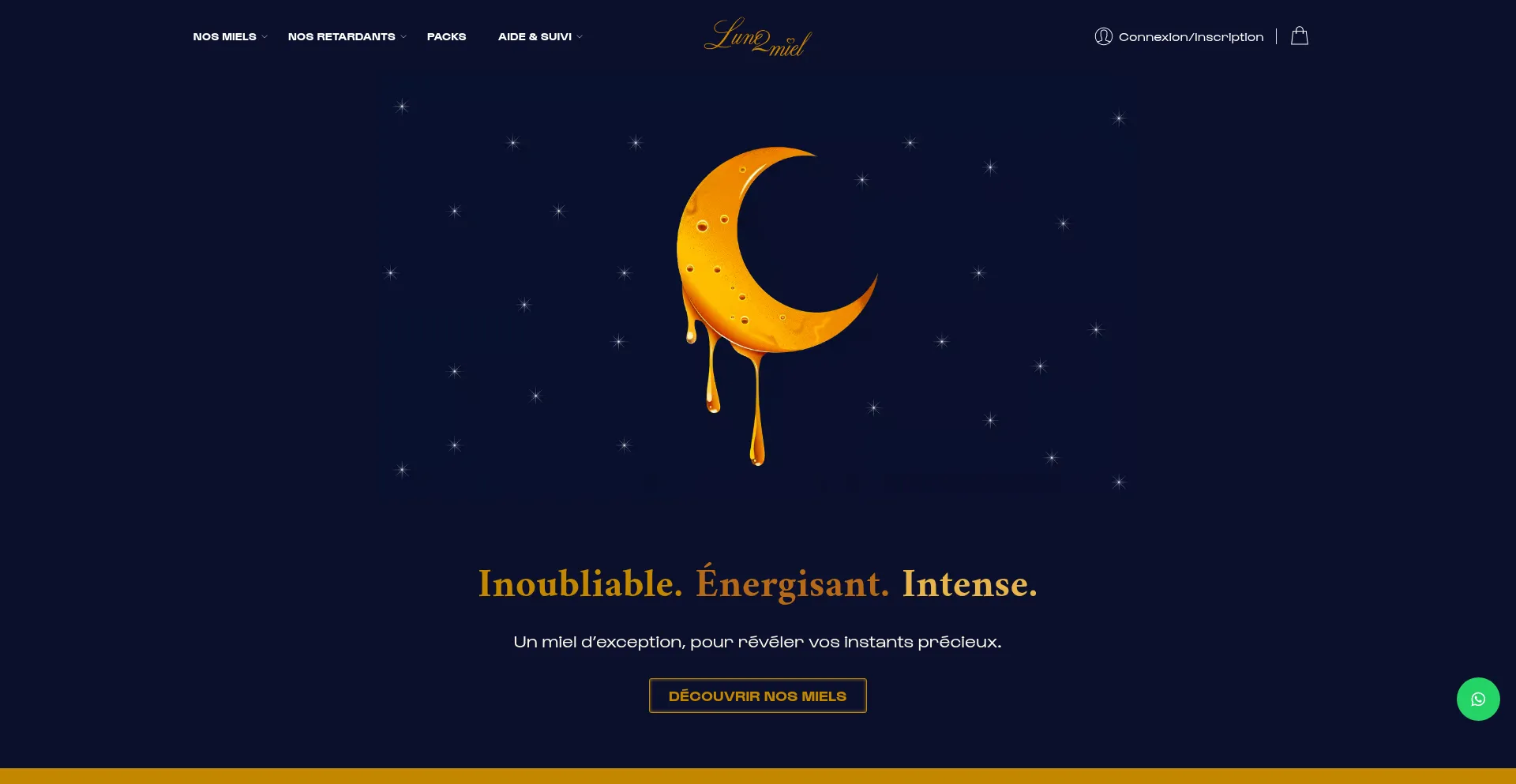 Website screenshot of Lune2miel.com