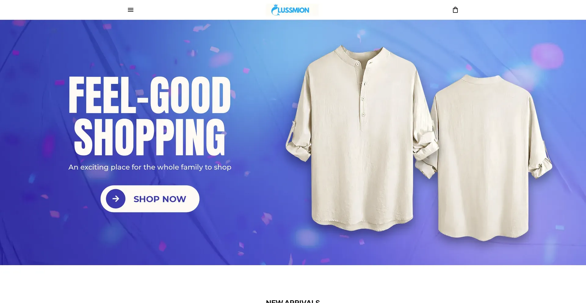 Website screenshot of Lussmion.com
