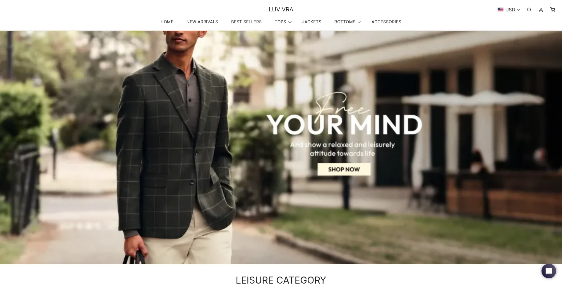 Website screenshot of Luvivra.com