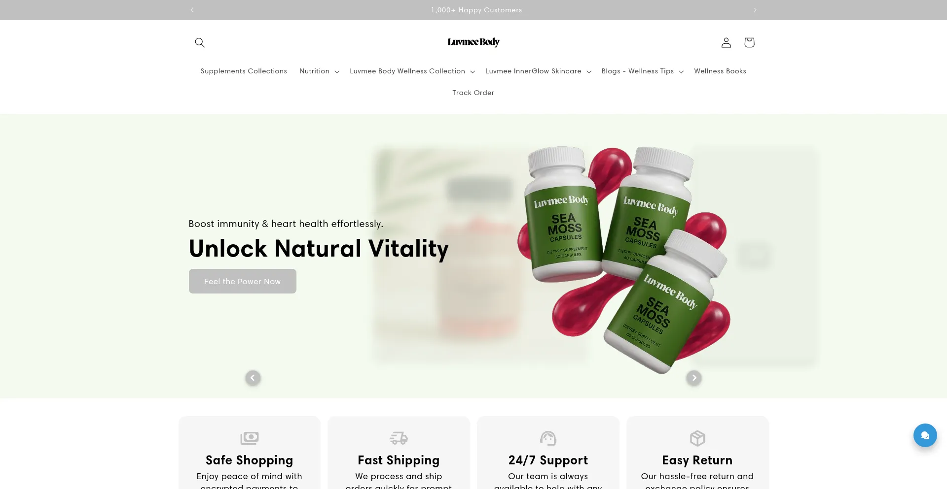Website screenshot of Luvmeebody.com