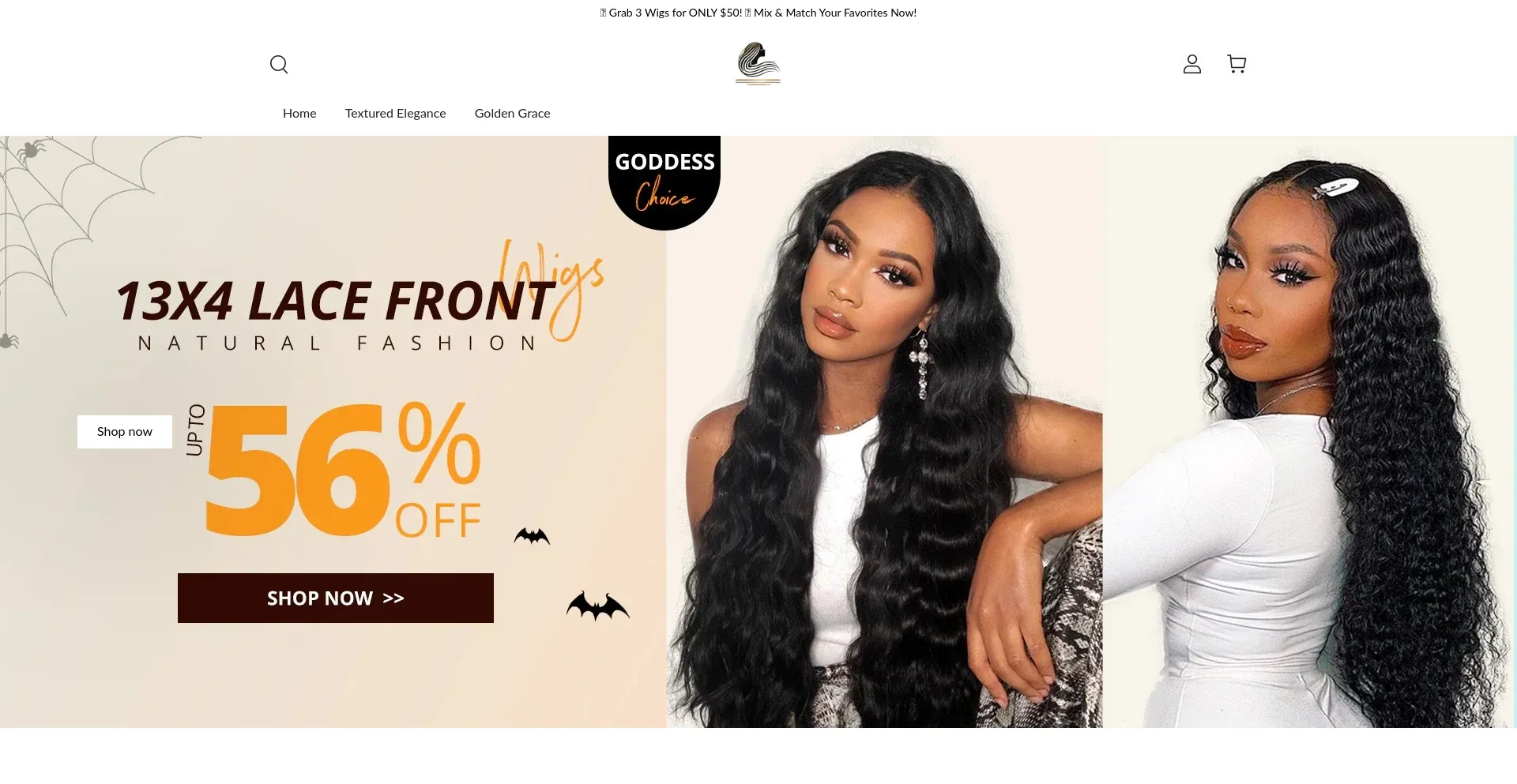 Website screenshot of Luvtress.com