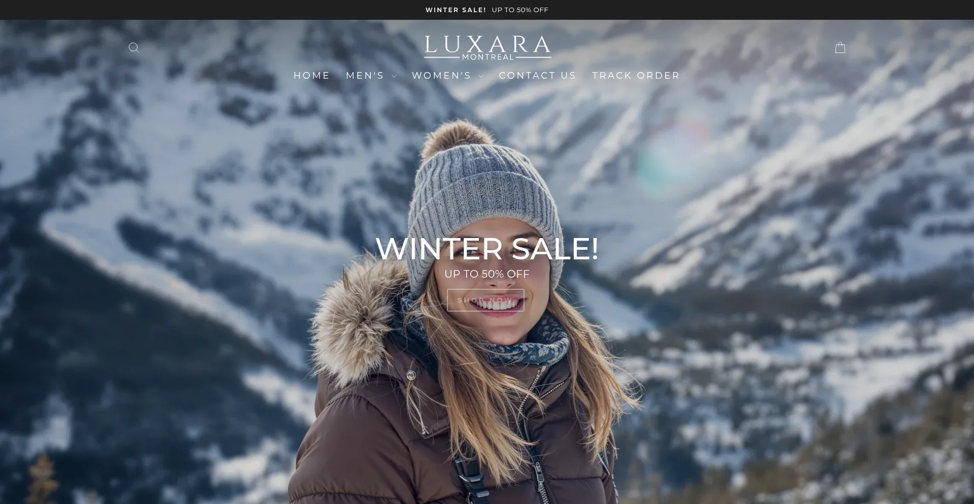 Website screenshot of Luxara-montreal.com