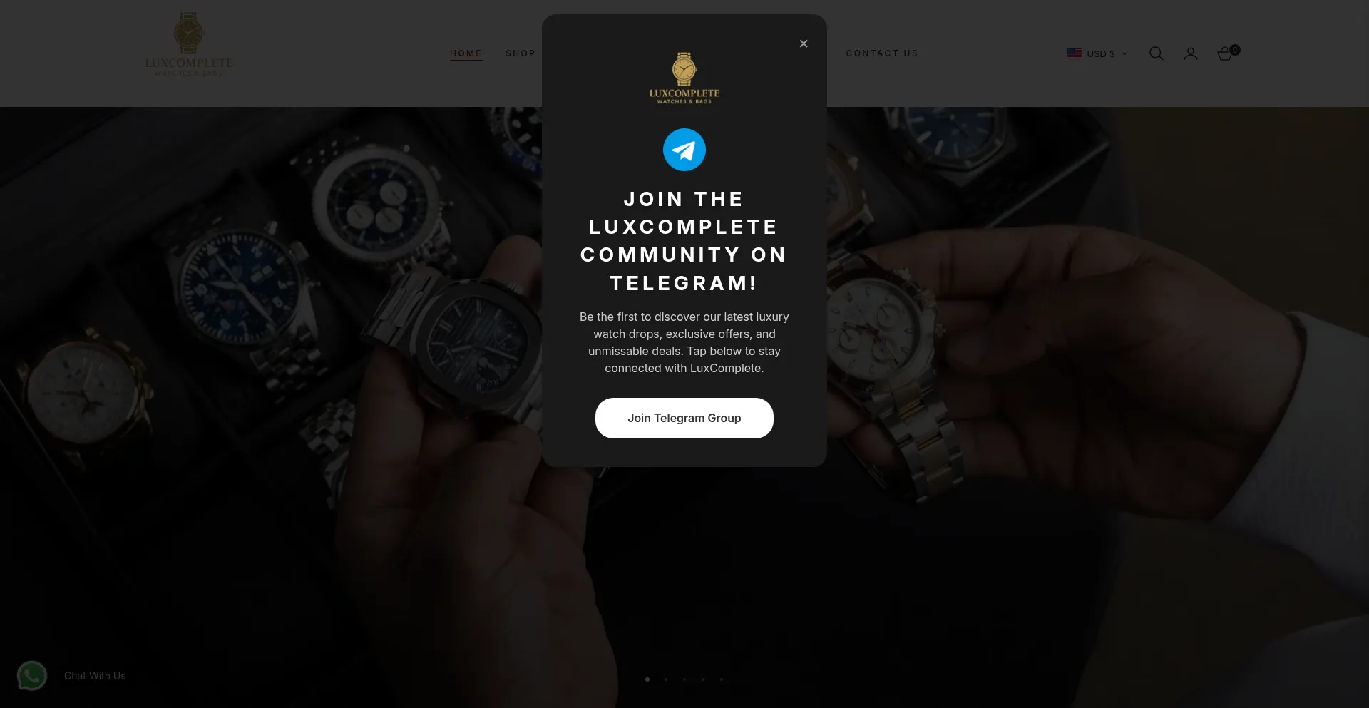 Website screenshot of Luxcomplete.com