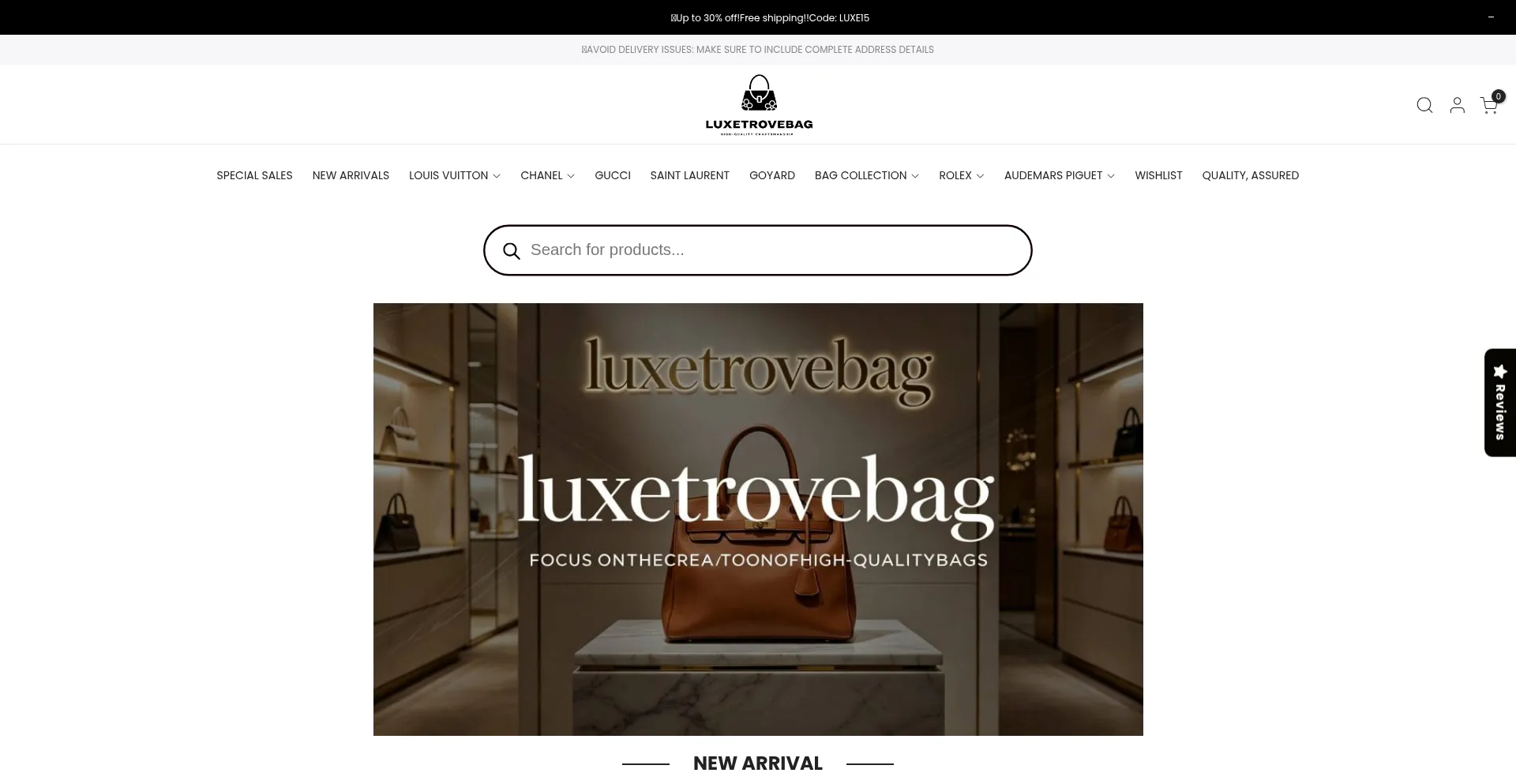 Luxetrovebag.com