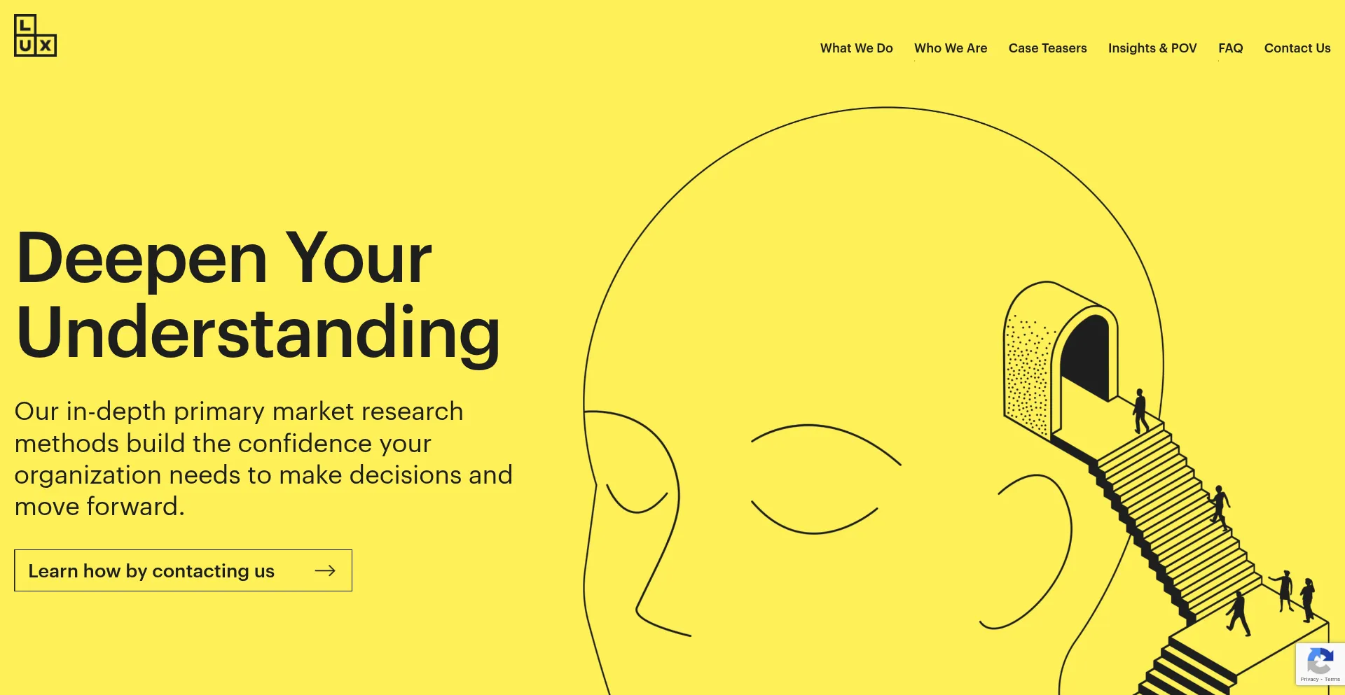 Website screenshot of Luxinsights.com