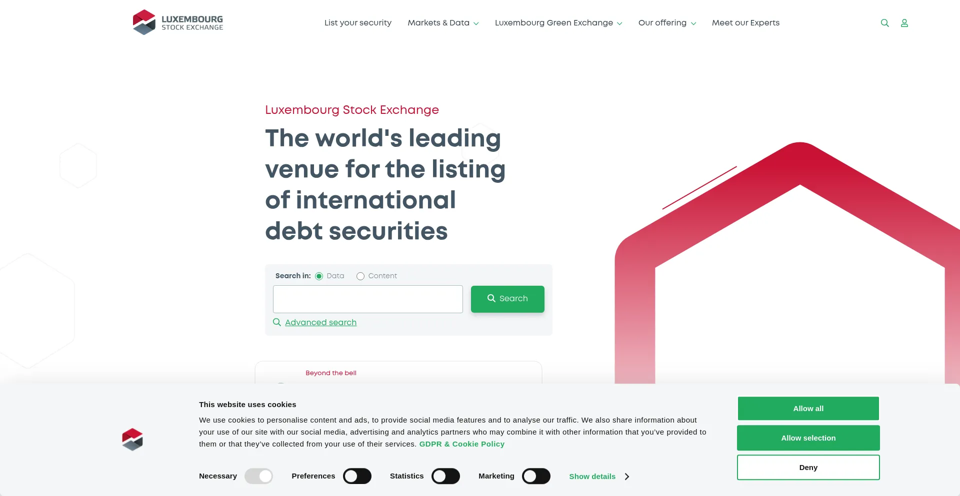 Website screenshot of Luxse.com