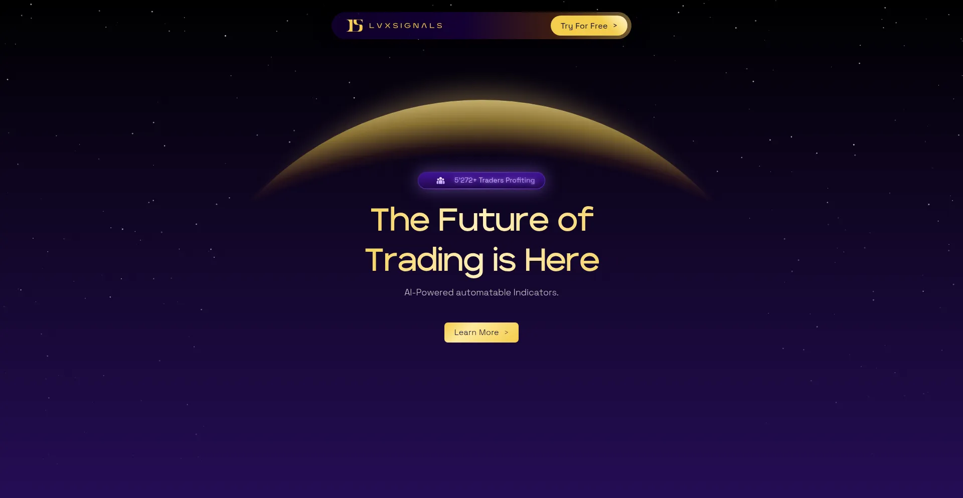 Website screenshot of Luxsignals.com