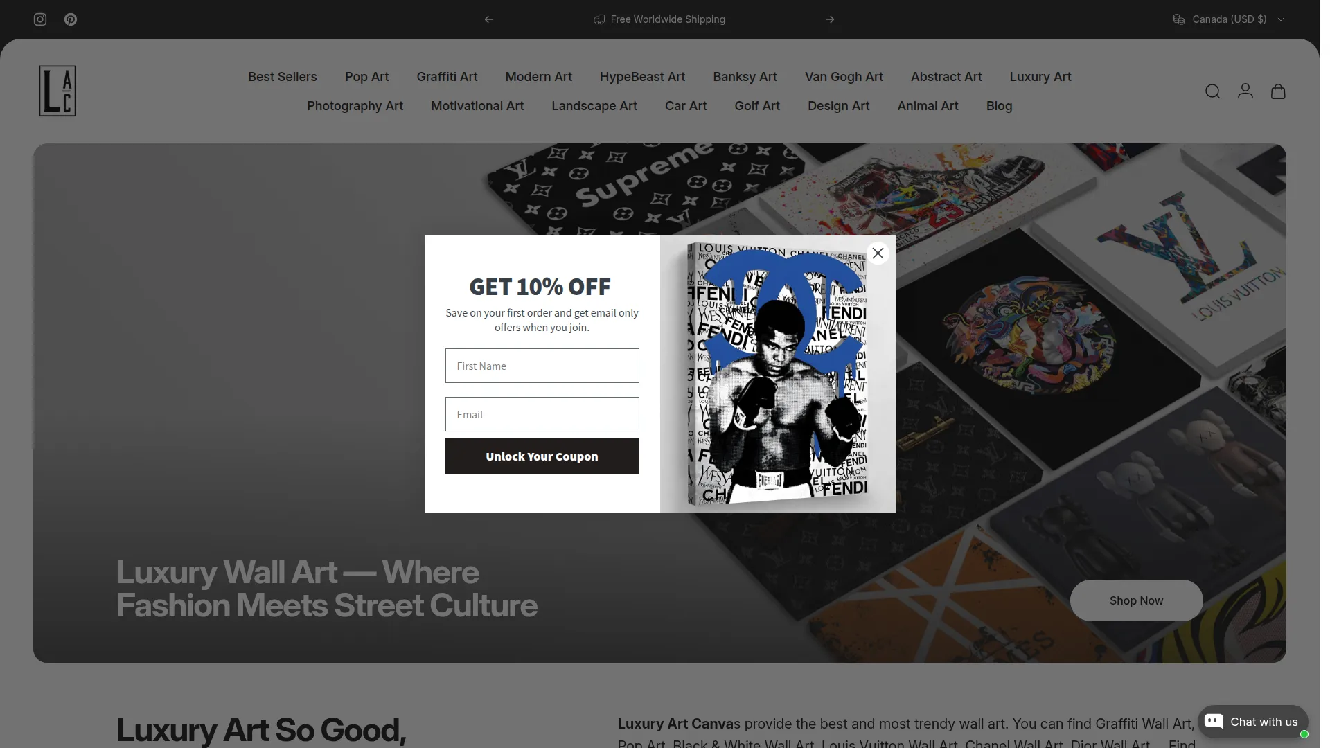 Luxuryartcanvas.com