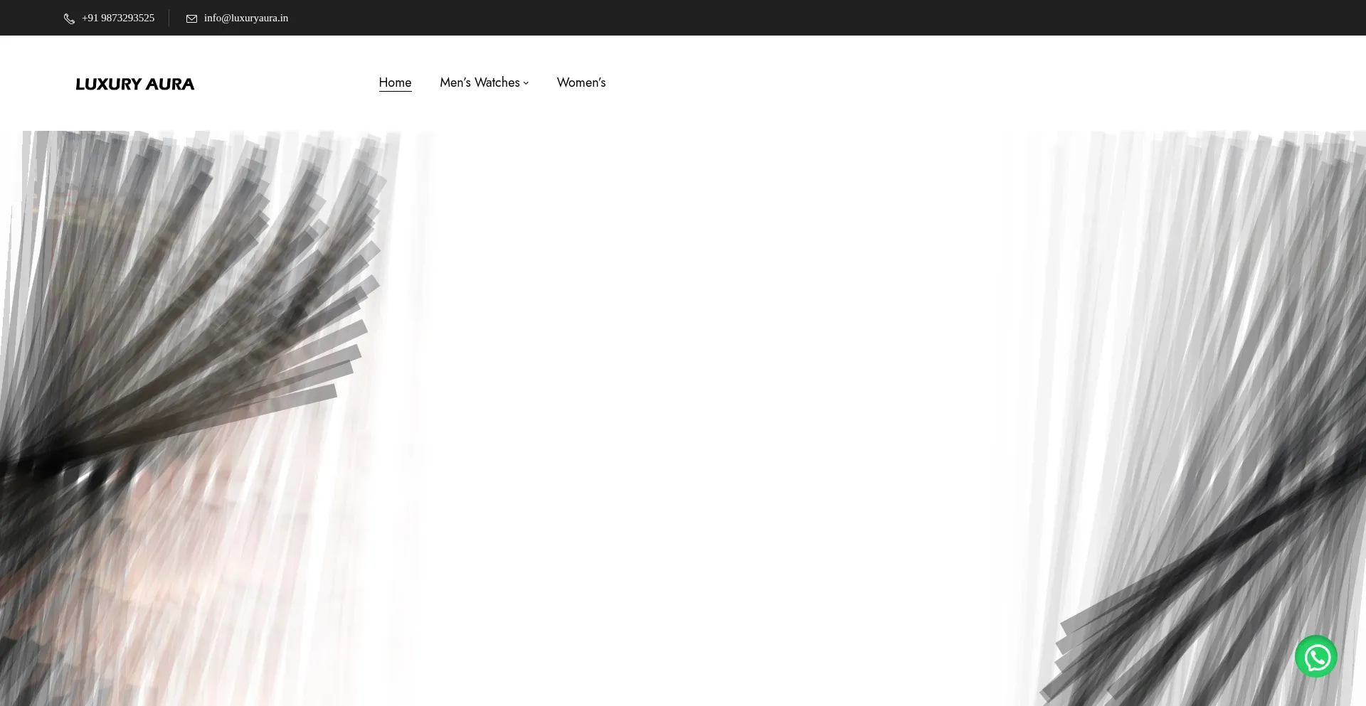 Website screenshot of Luxuryaura.in
