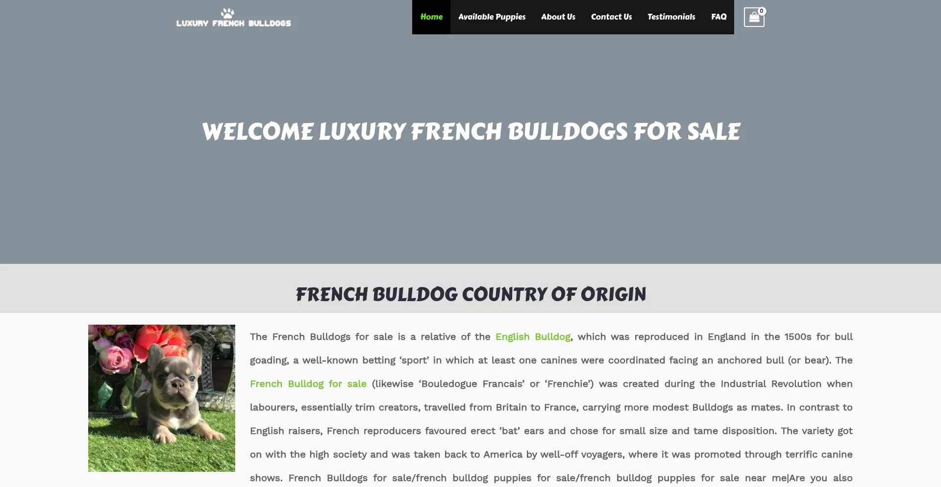 Luxuryfrenchbulldogsonline.com 安全可靠吗？