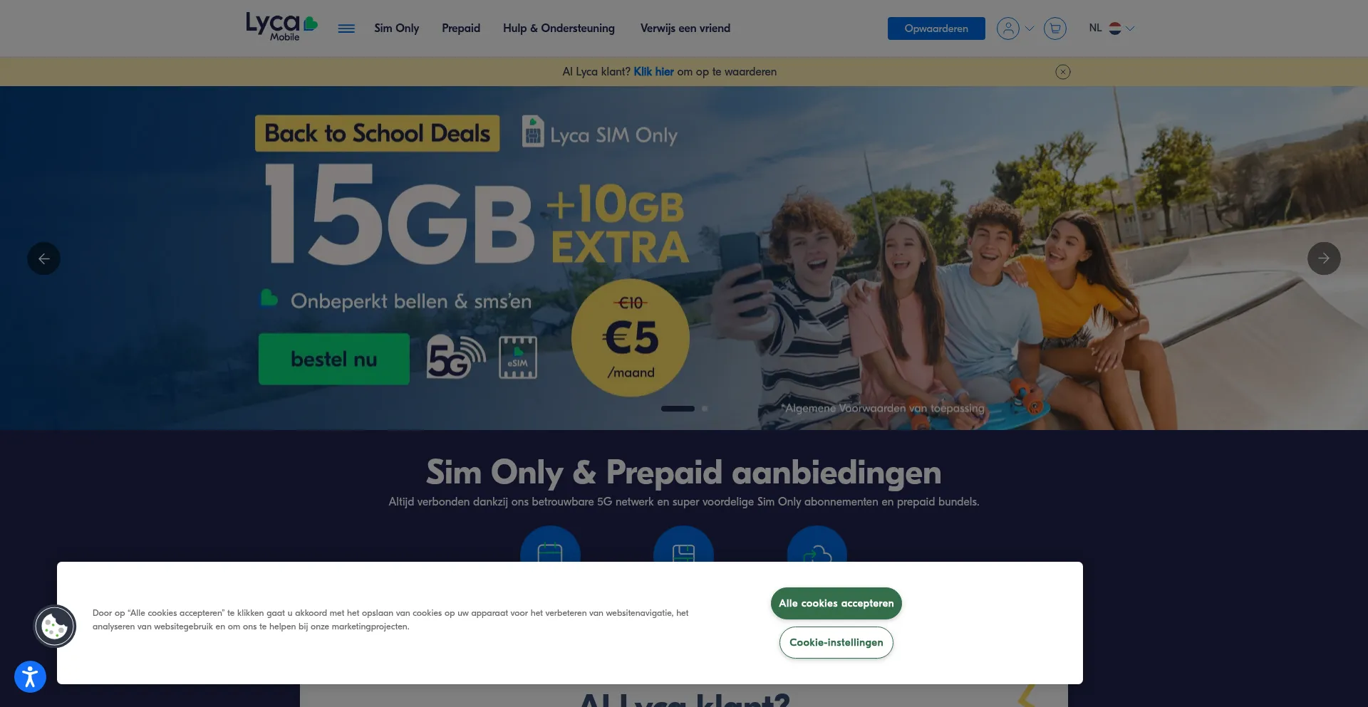 Lycamobile.nl Screenshot
