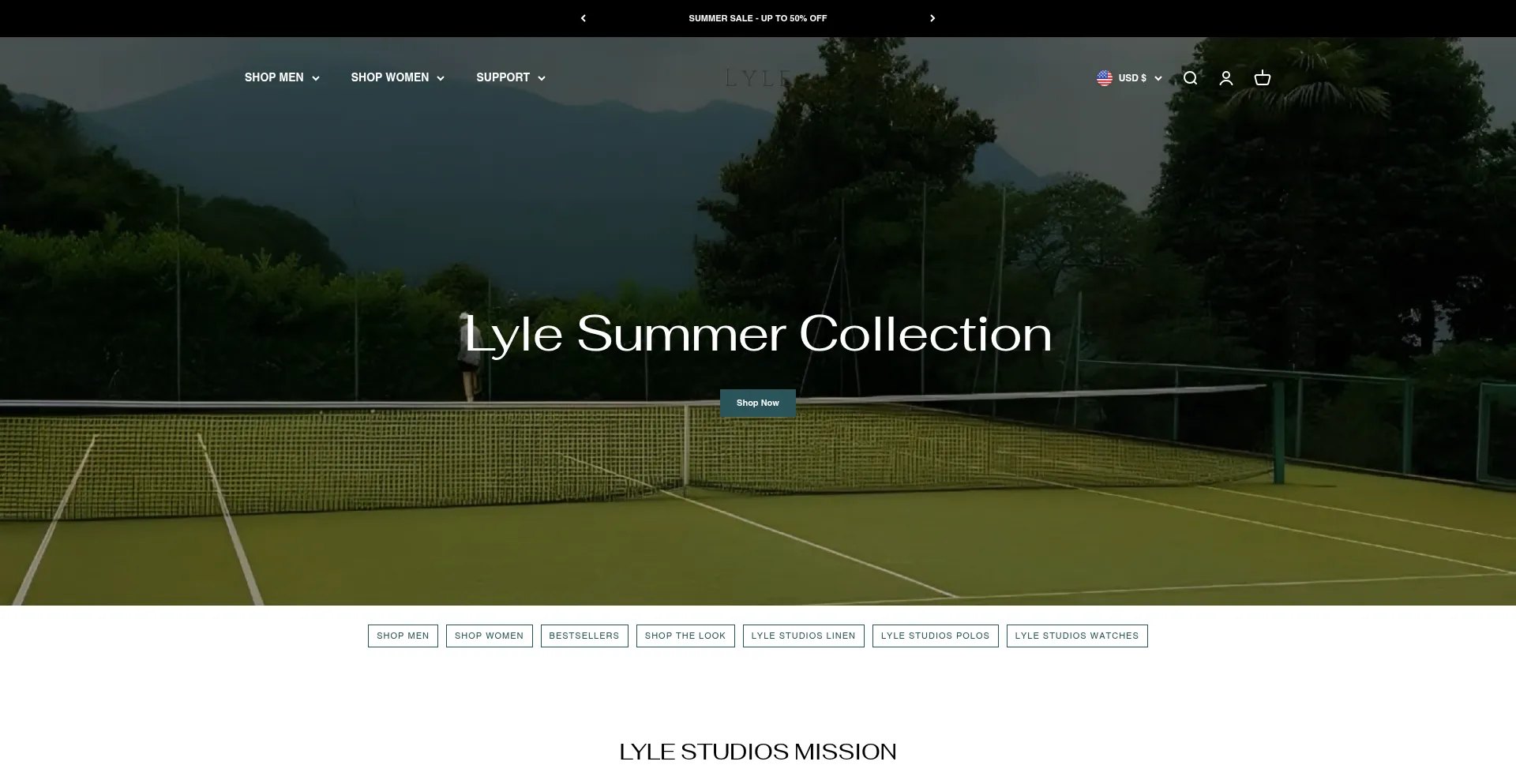 Website screenshot of Lylestudios.com