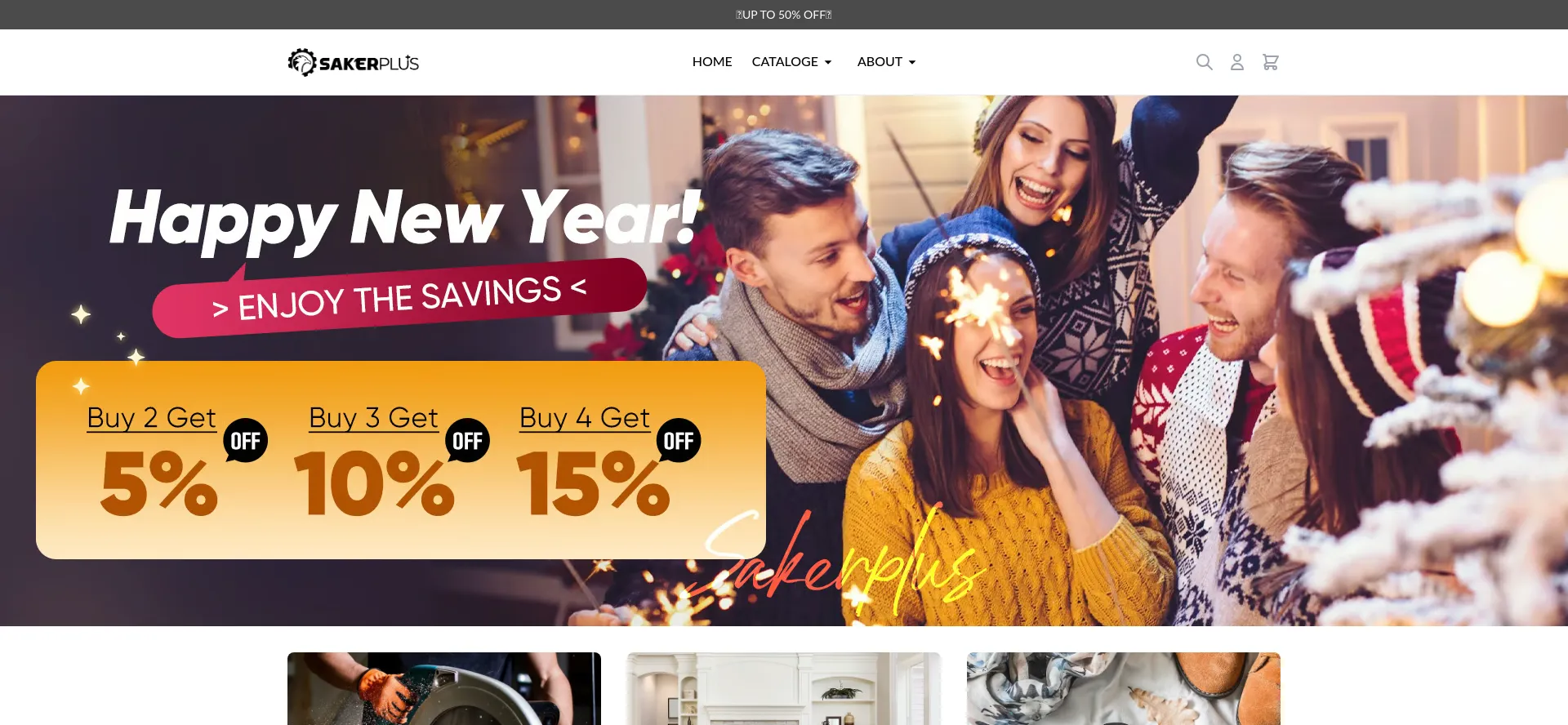 Website screenshot of M.sakerplus.com
