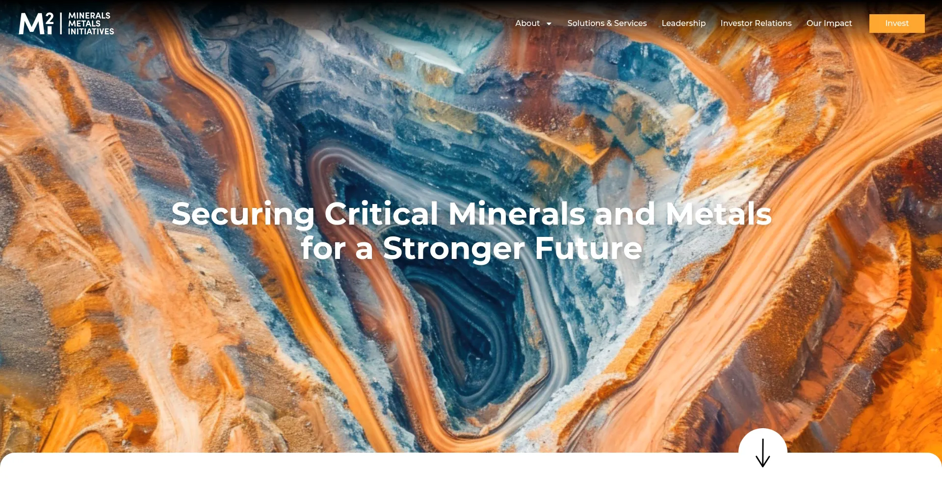 Website screenshot of M2i.global