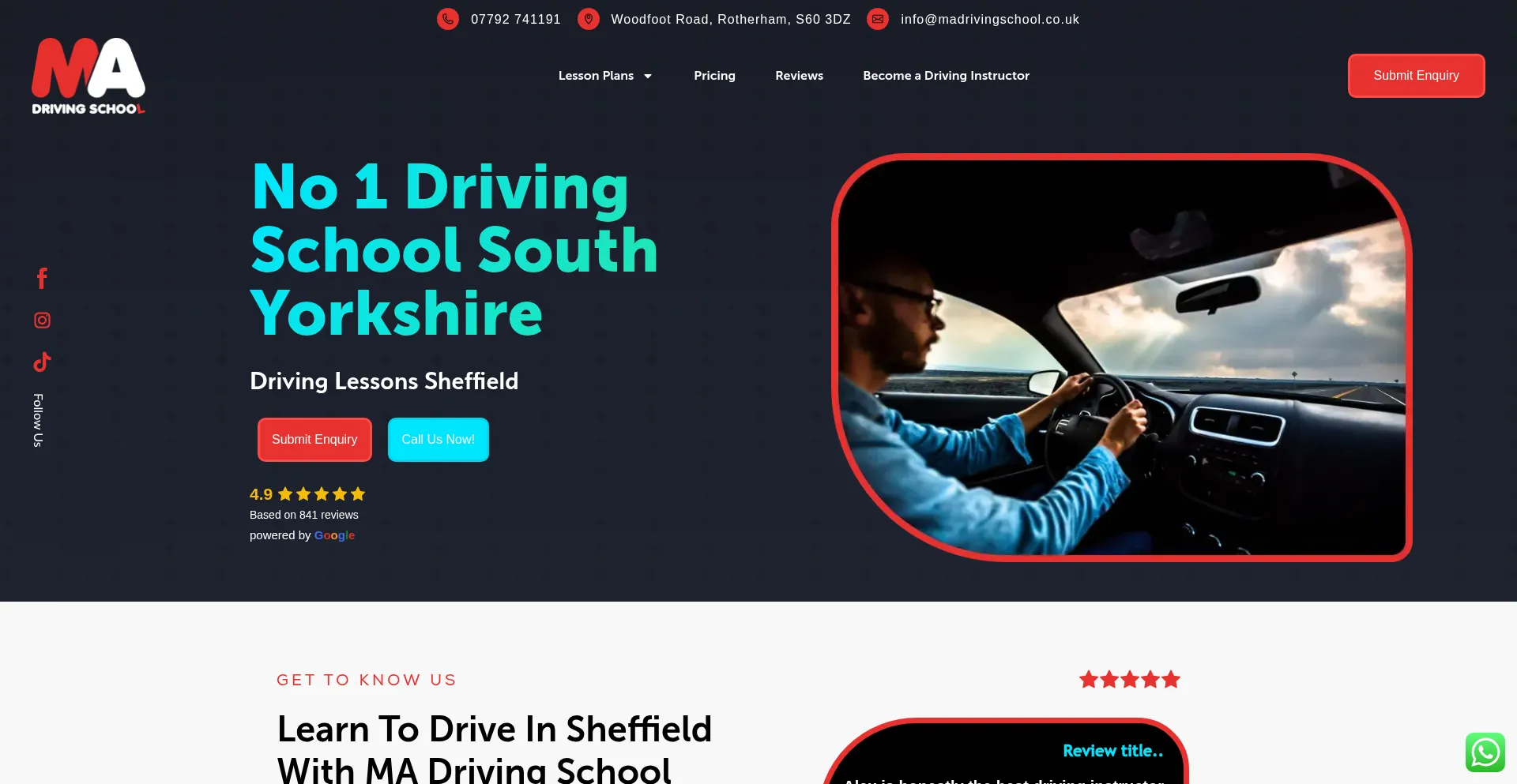 Madrivingschool.co.uk Screenshot
