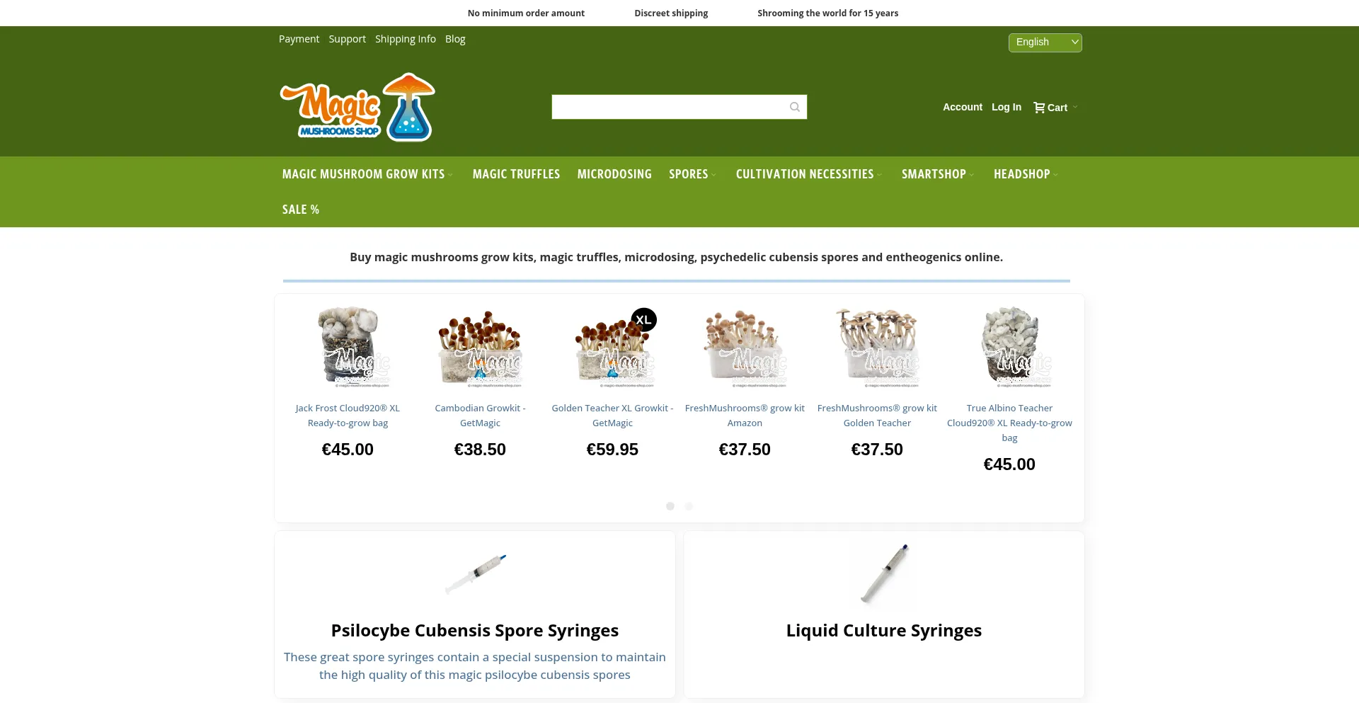 Magic-mushrooms-shop.com Screenshot