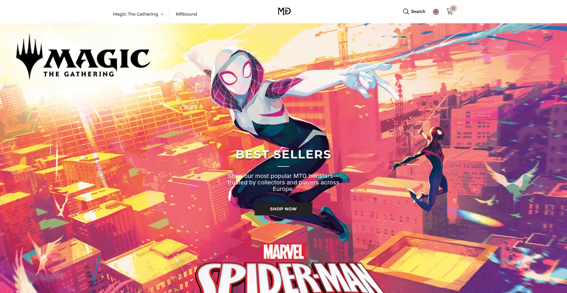 Website screenshot of Magicdrawonline.com