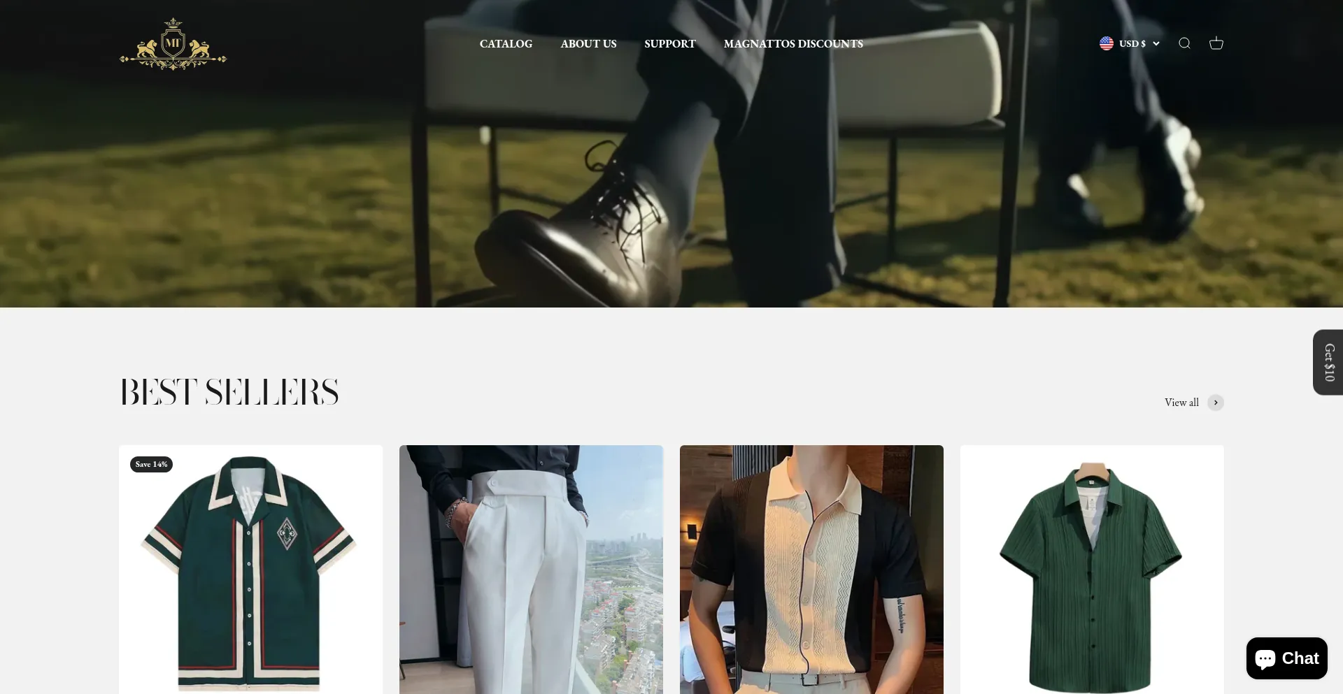Website screenshot of Magnattos.com