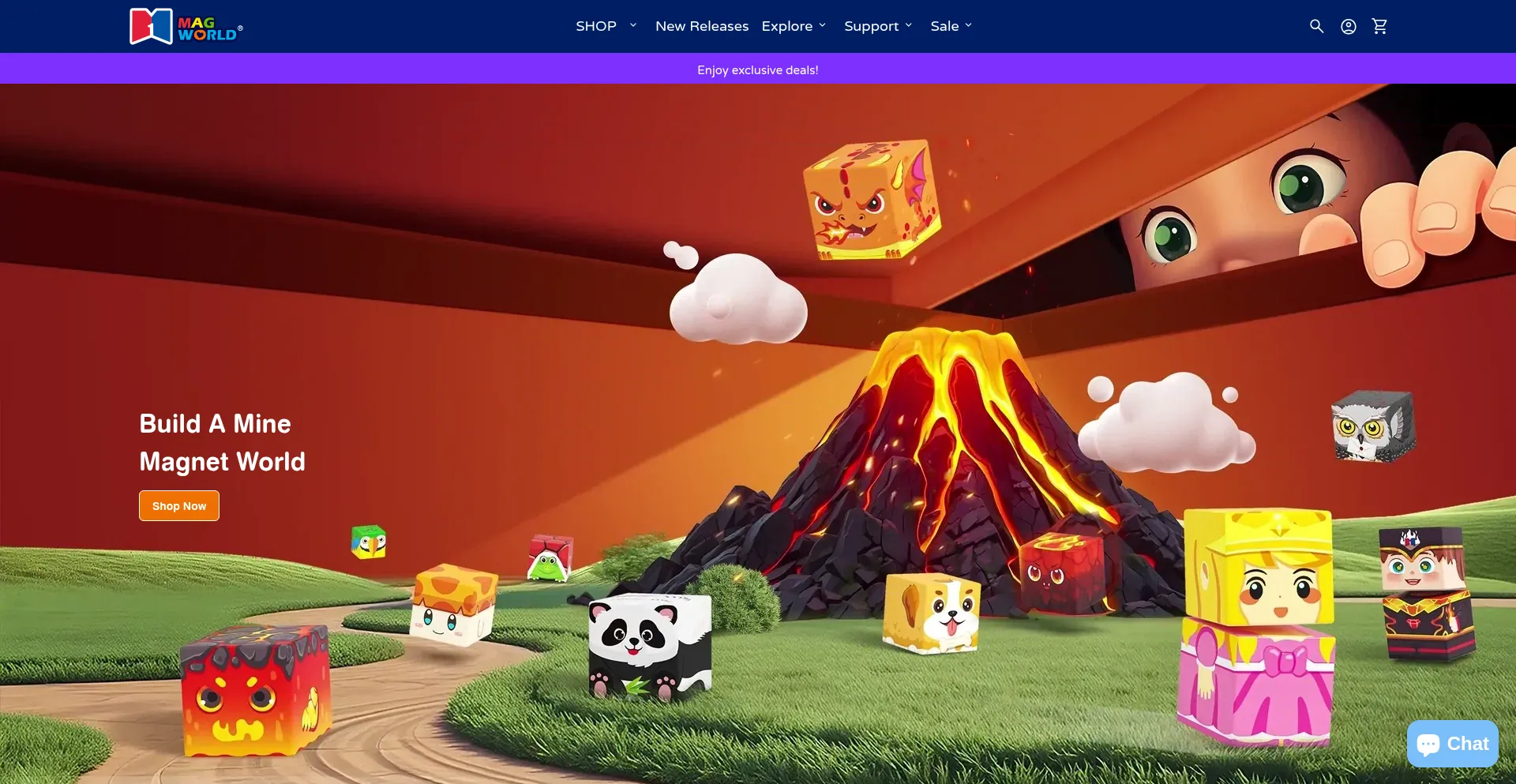 Website screenshot of Magworldtoys.com
